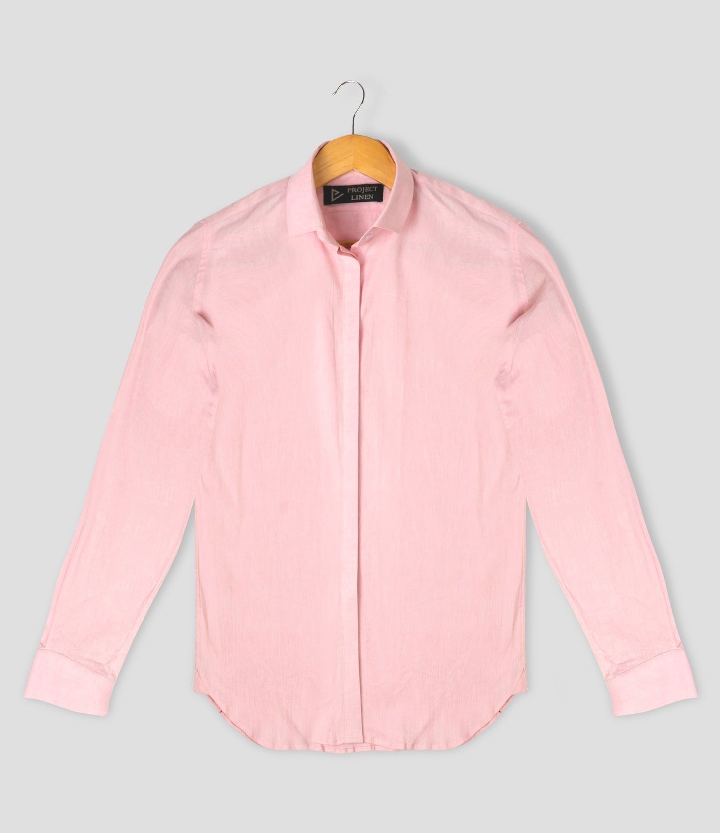 Soft Pink Linen Shirt