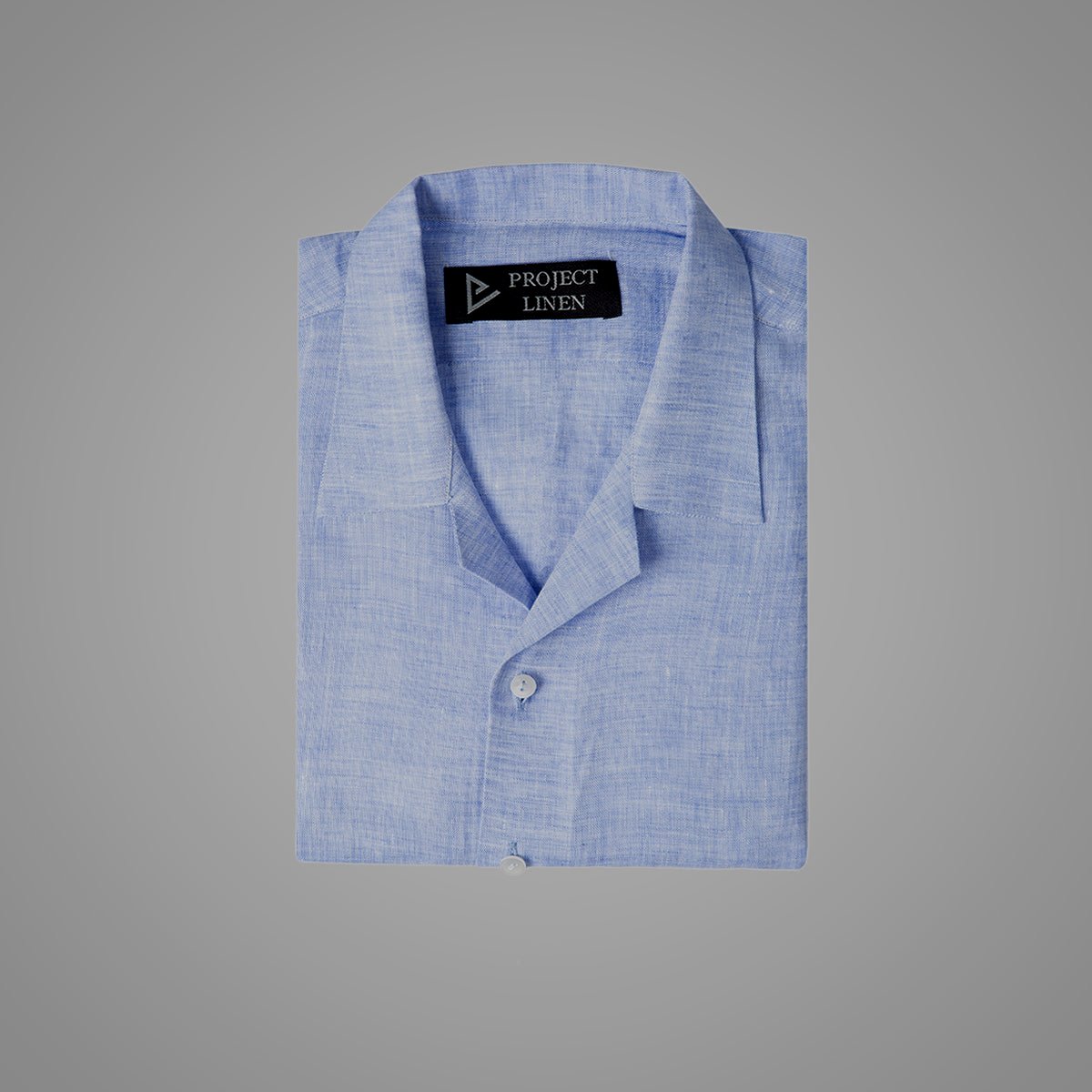 Blue Cuban Linen Shirt