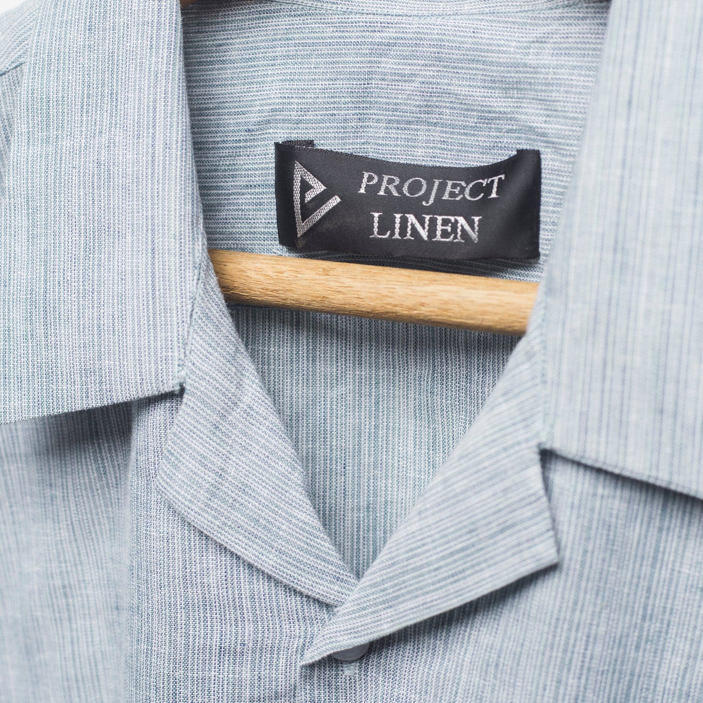 Grey Textured Cuban Linen Shirt - Her's