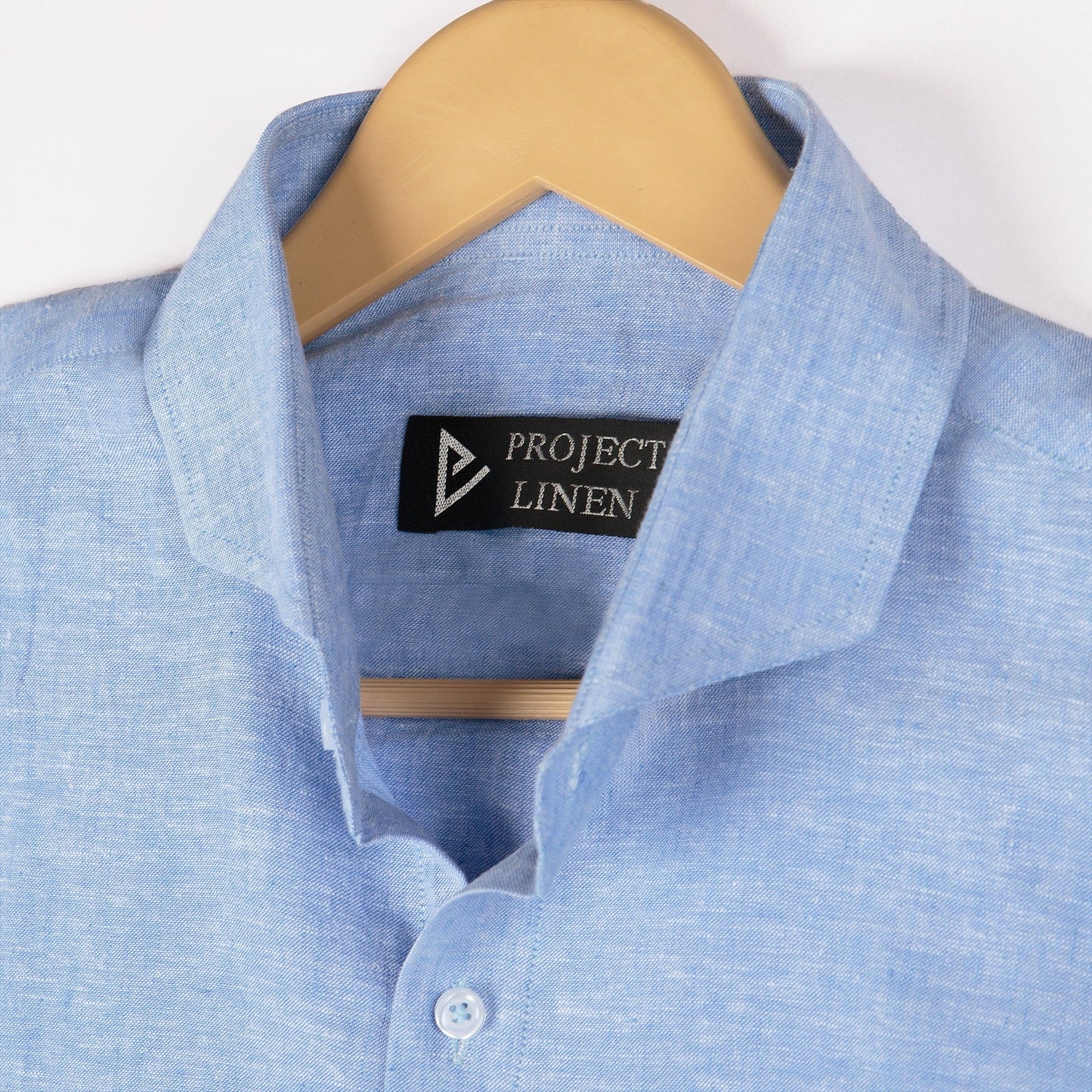 Ice Blue Linen Shirt - Her's