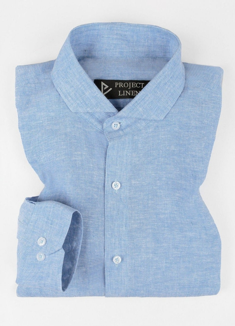Project Linen Ice Blue Linen Shirt – Project Linen