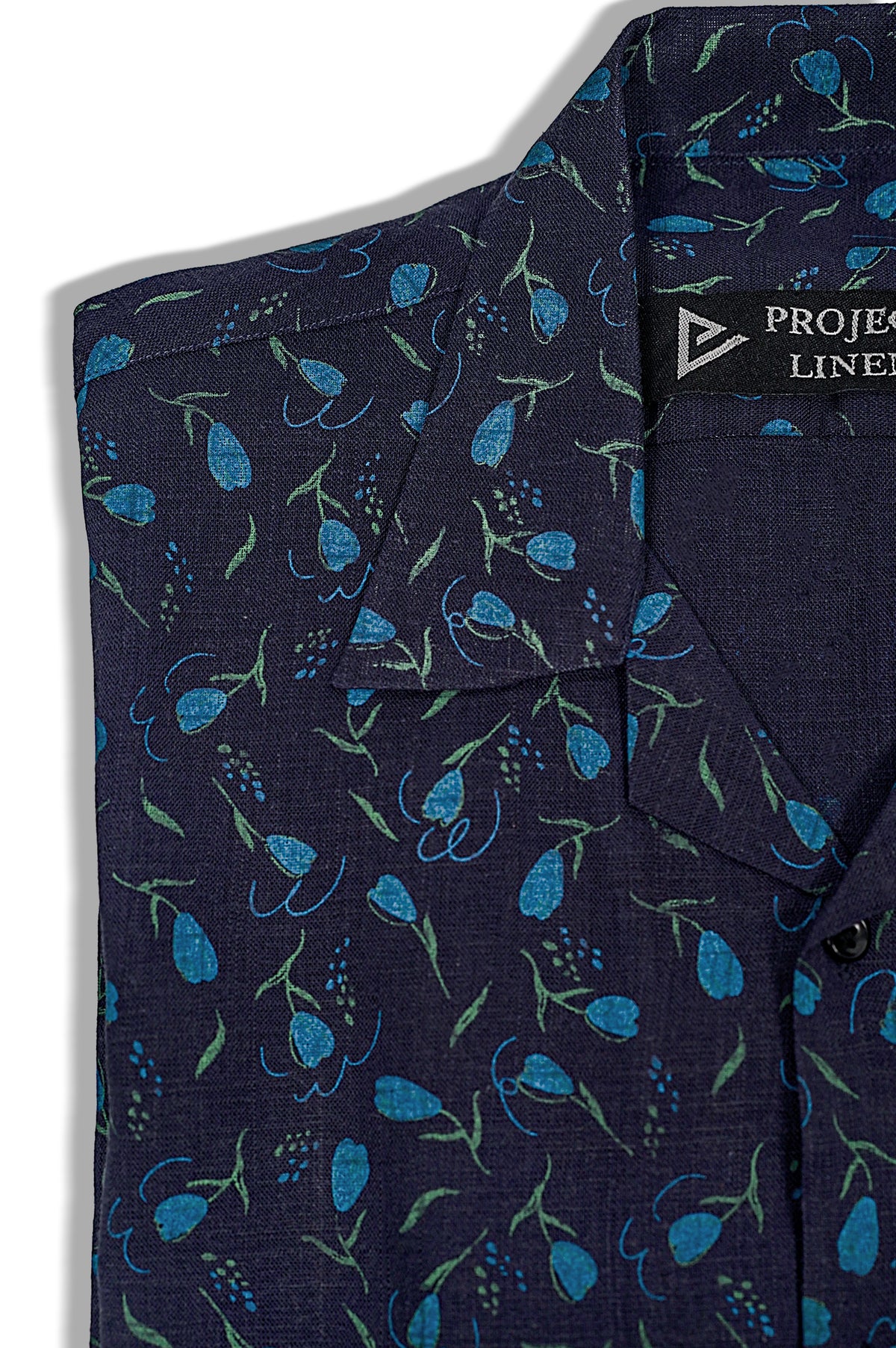 Project Linen Blue Printed Cuban Linen Shirt – Project Linen