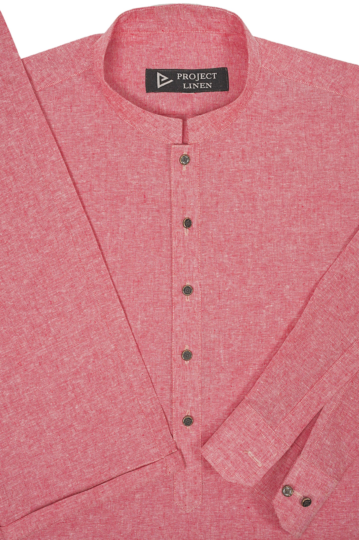Pink Linen Kurta Trouser