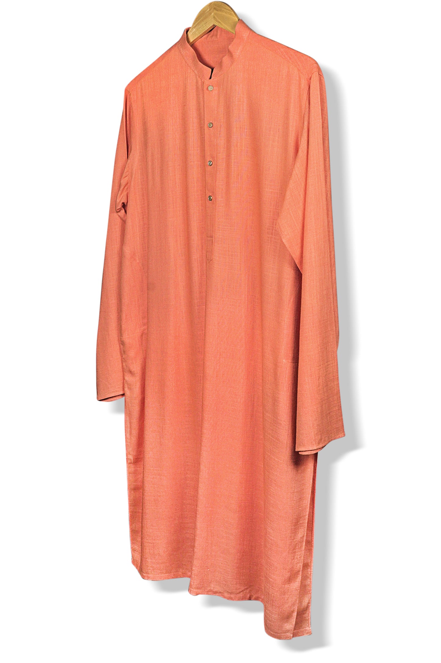 Orange Linen Kurta