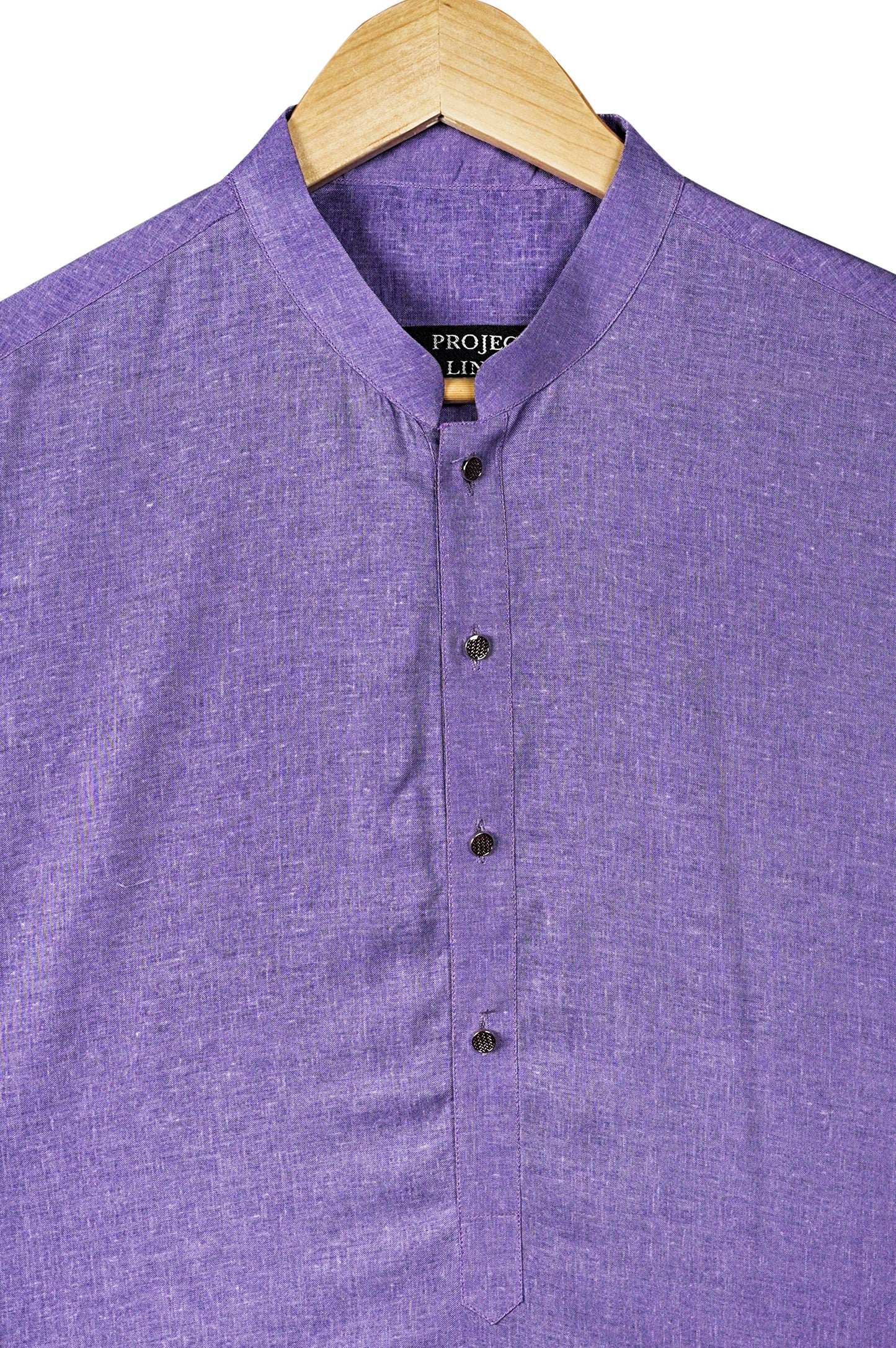 Purple Linen Kurta