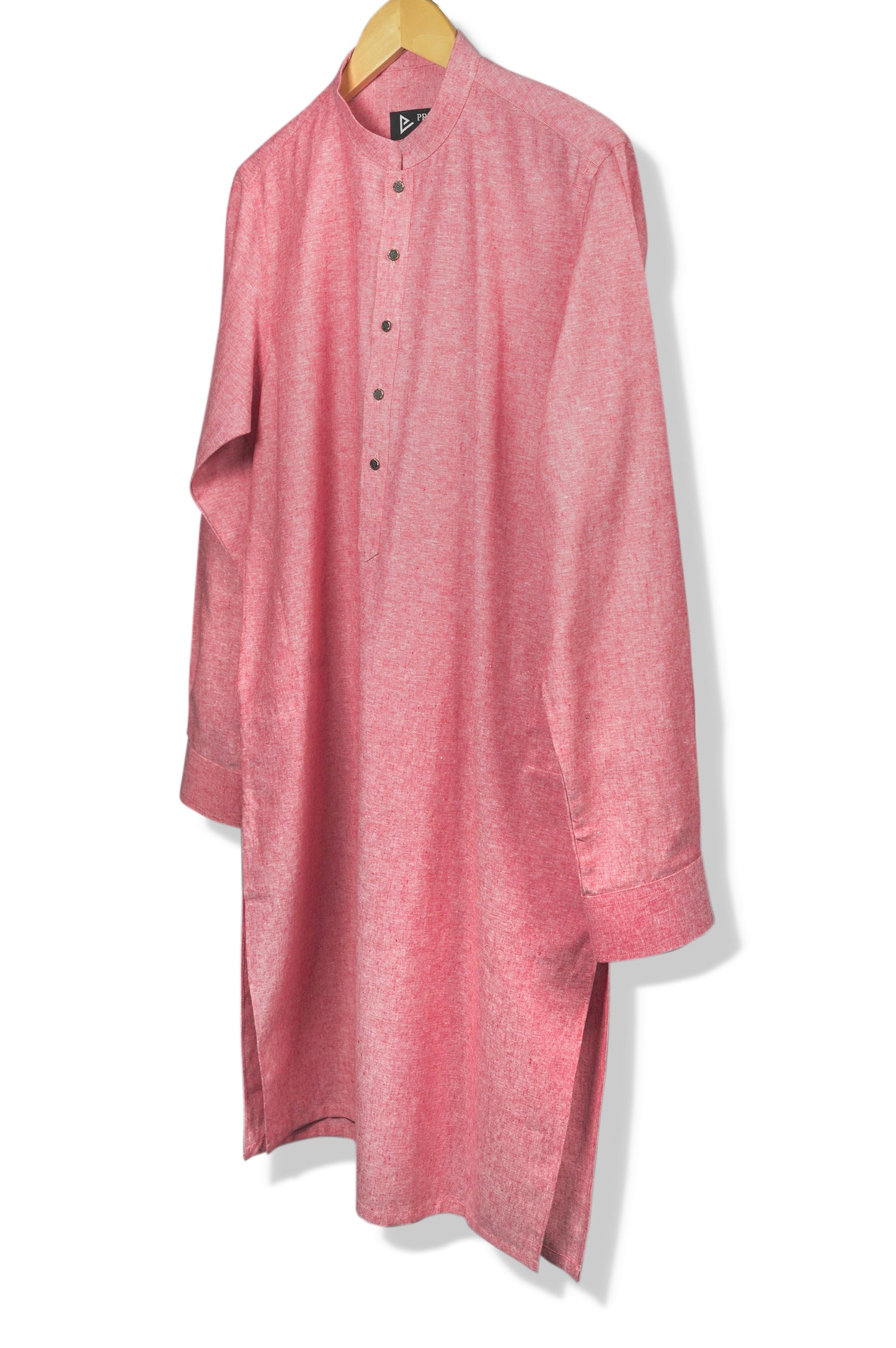 Pink Linen Kurta Trouser