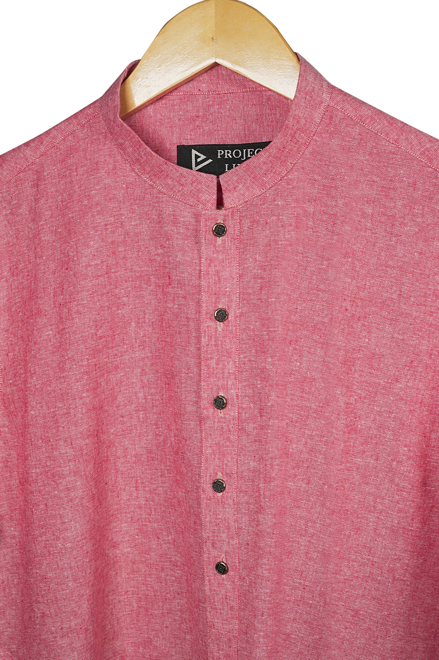 Pink Linen Kurta Trouser