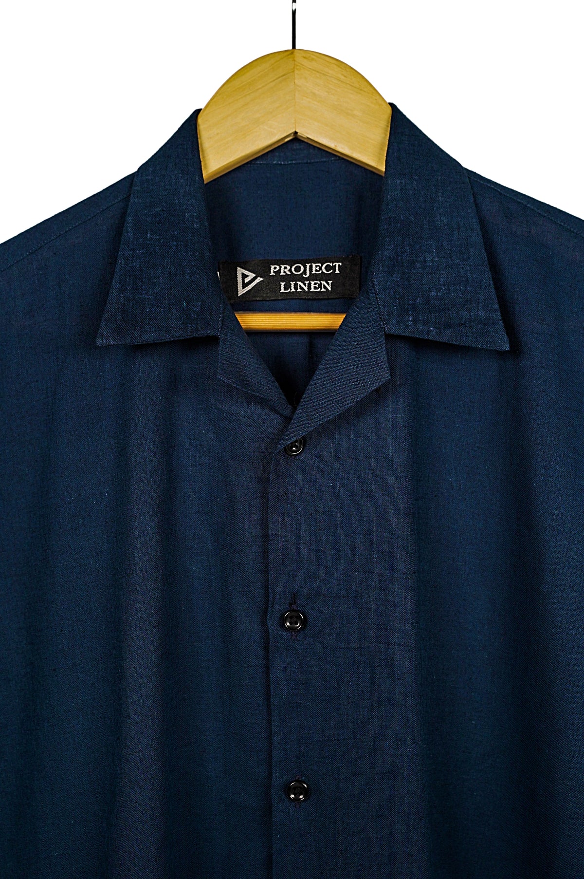 Project Linen Navy Blue Cuban Linen Shirt – Project Linen