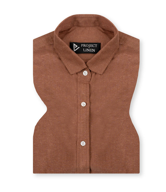 Copper Linen Shirt