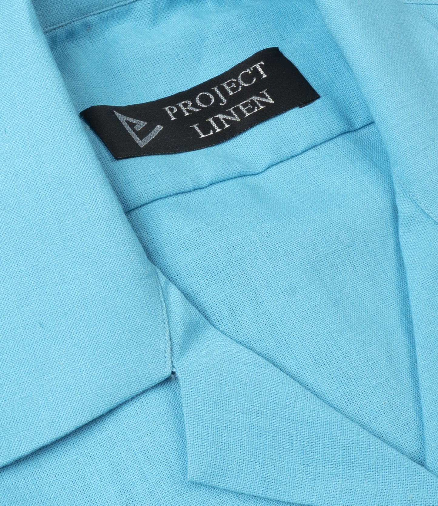 Turquoise Blue Cuban Linen Shirt