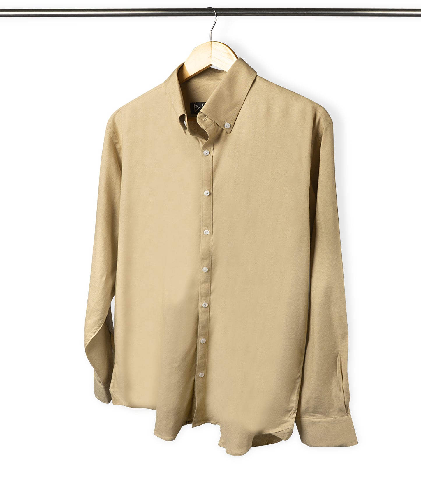 Khaki Button Down Linen Shirt