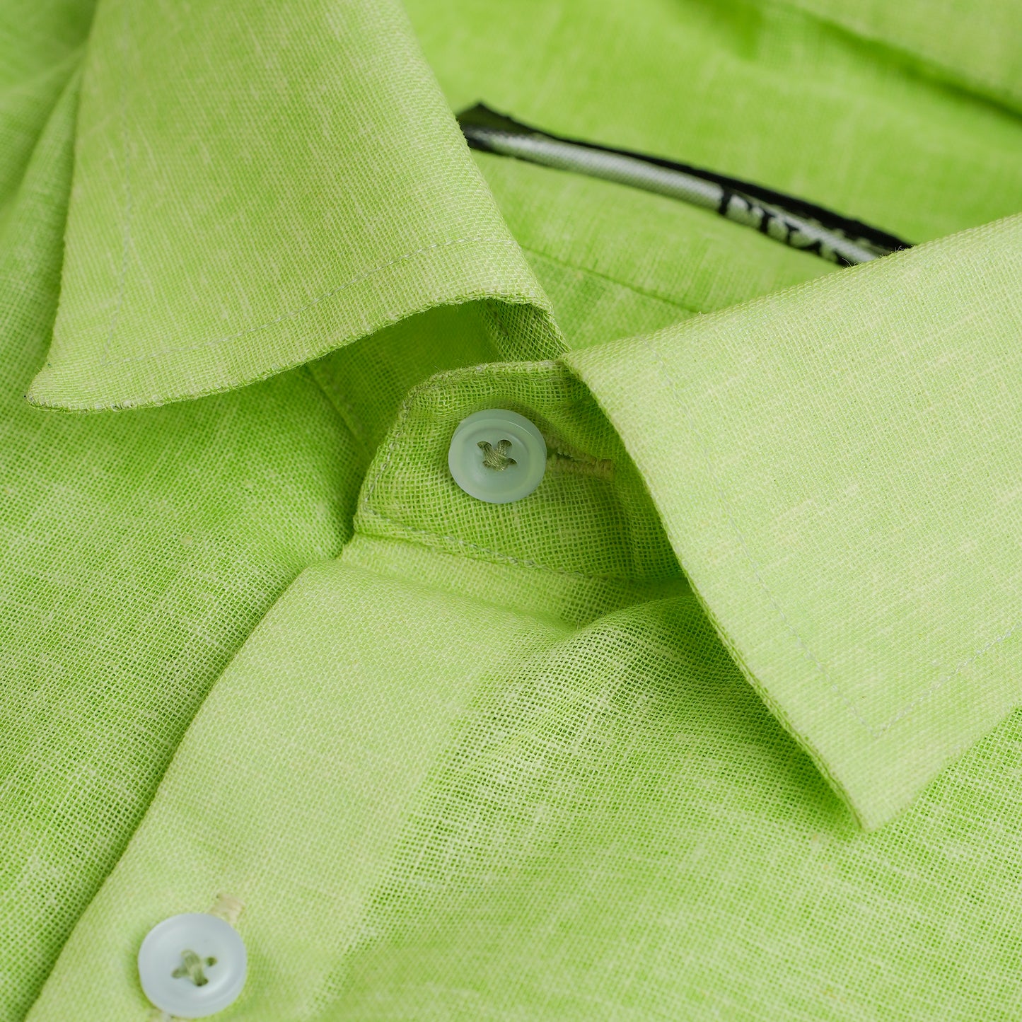 Light Lime Green Linen Shirt