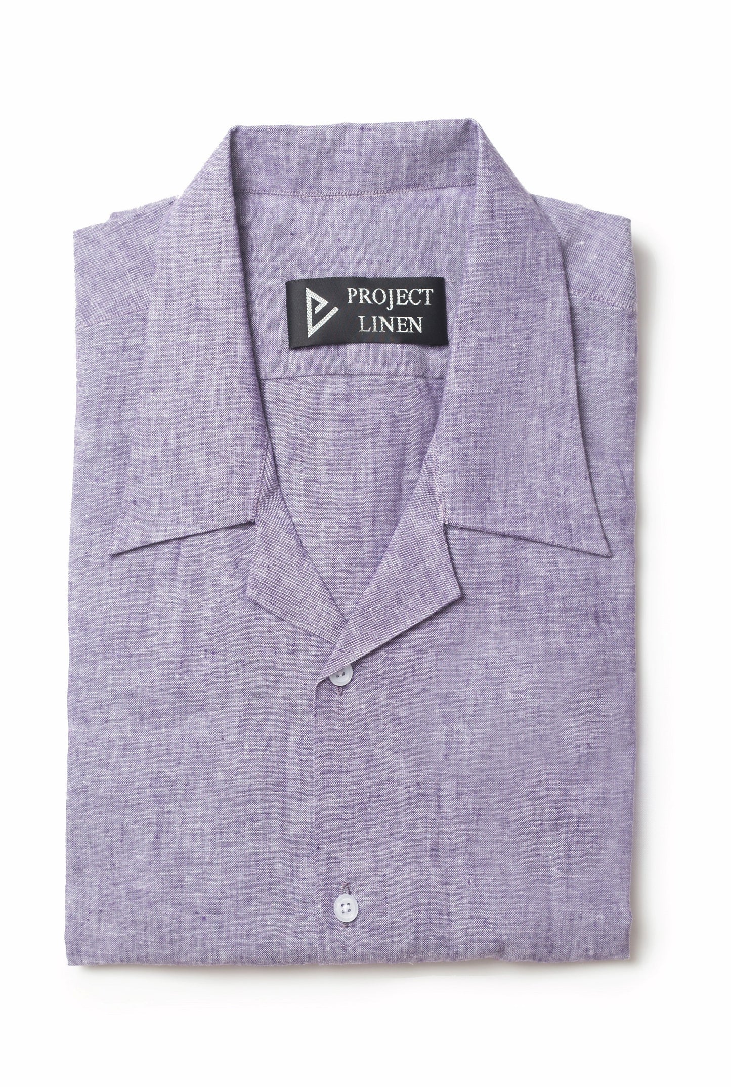 Iris Purple Cuban Linen Shirt