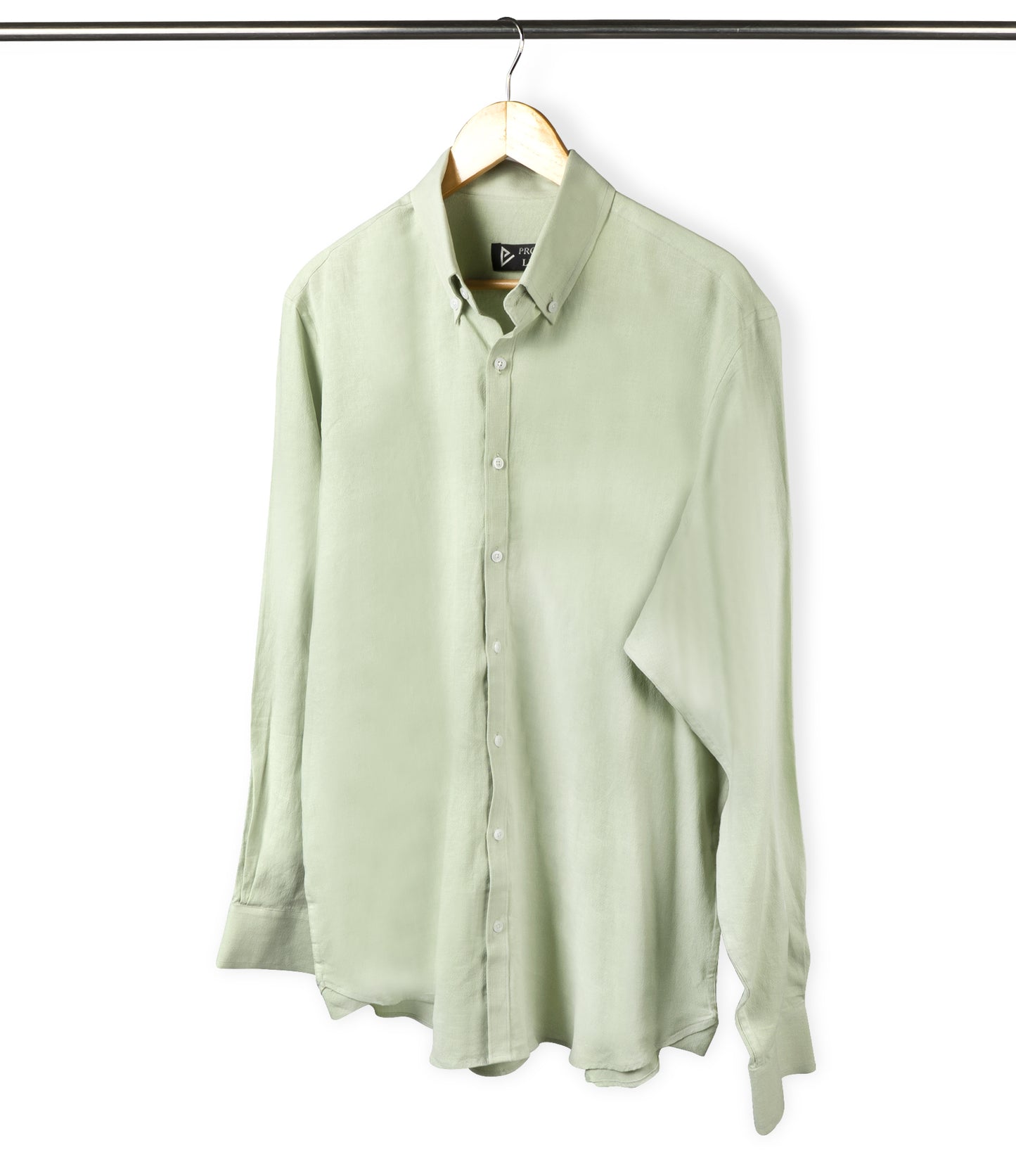 Pastel Green Button Down Linen Shirt