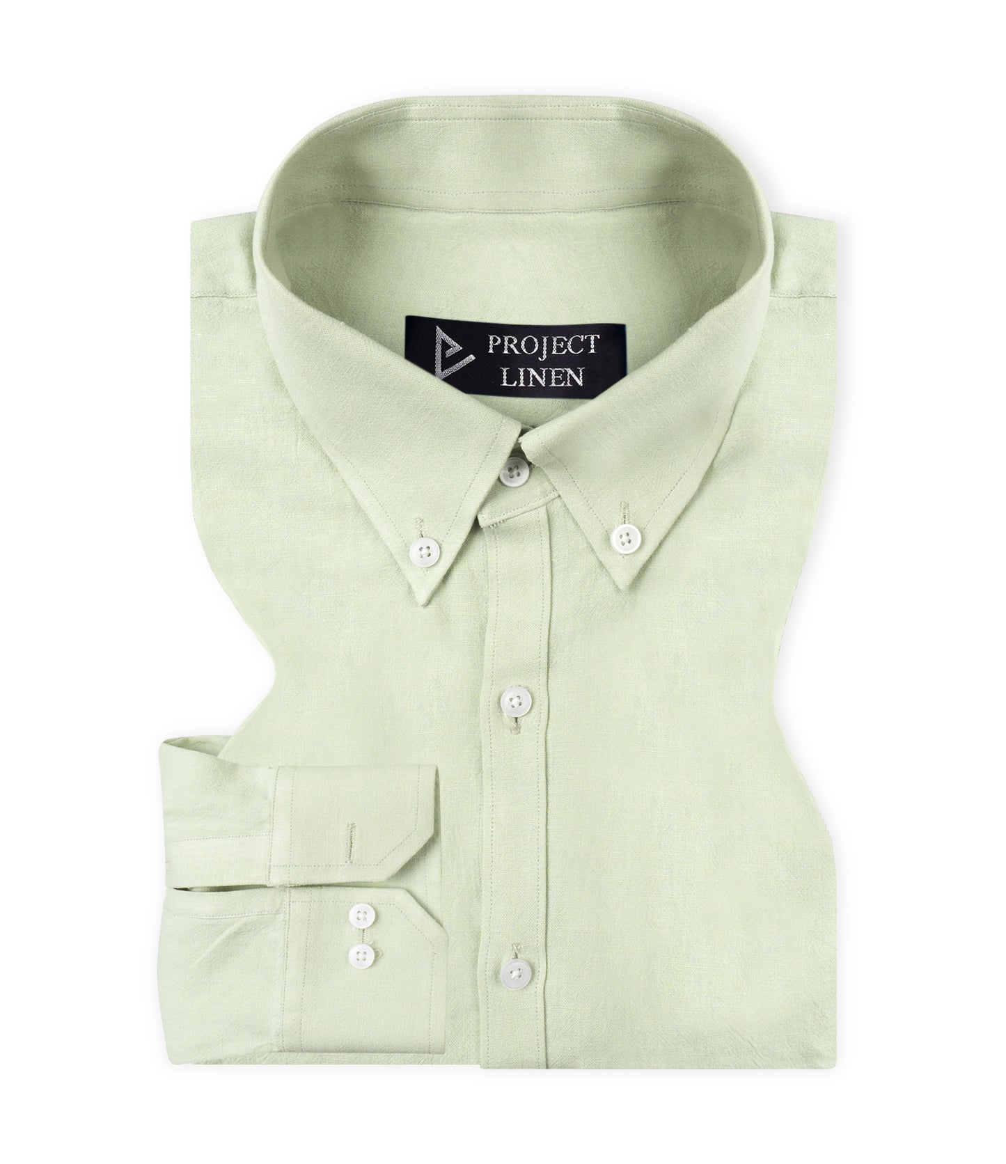 Pastel Green Button Down Linen Shirt