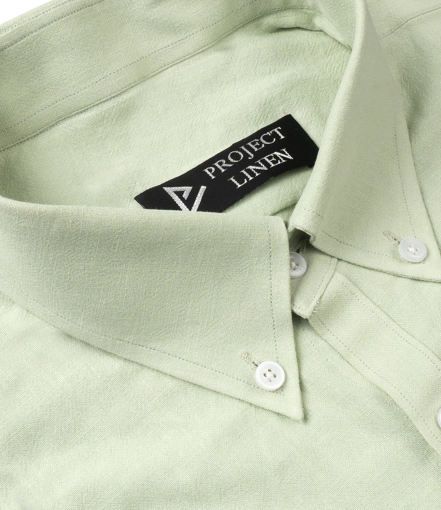 Pastel Green Button Down Linen Shirt