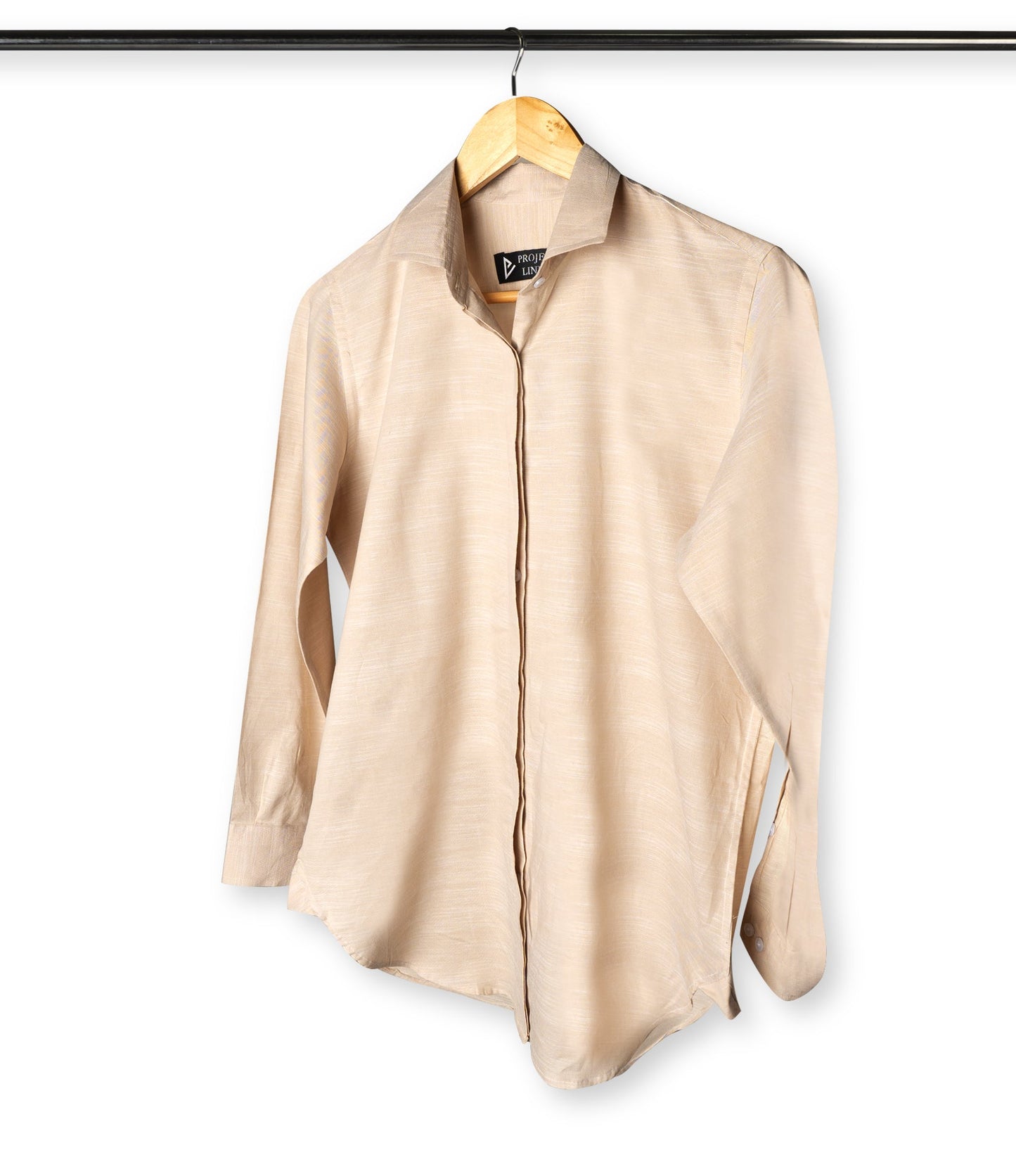 Texture Brown Linen Shirt - Her's