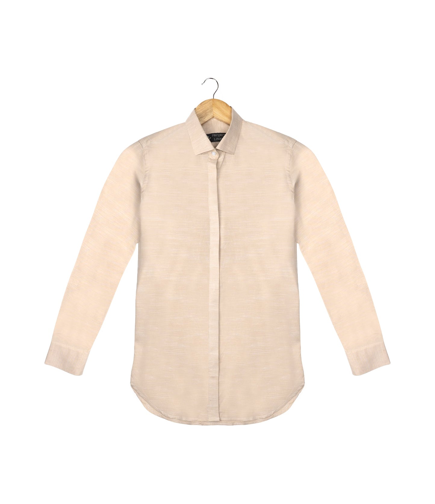 Texture Brown Linen Shirt - Her's