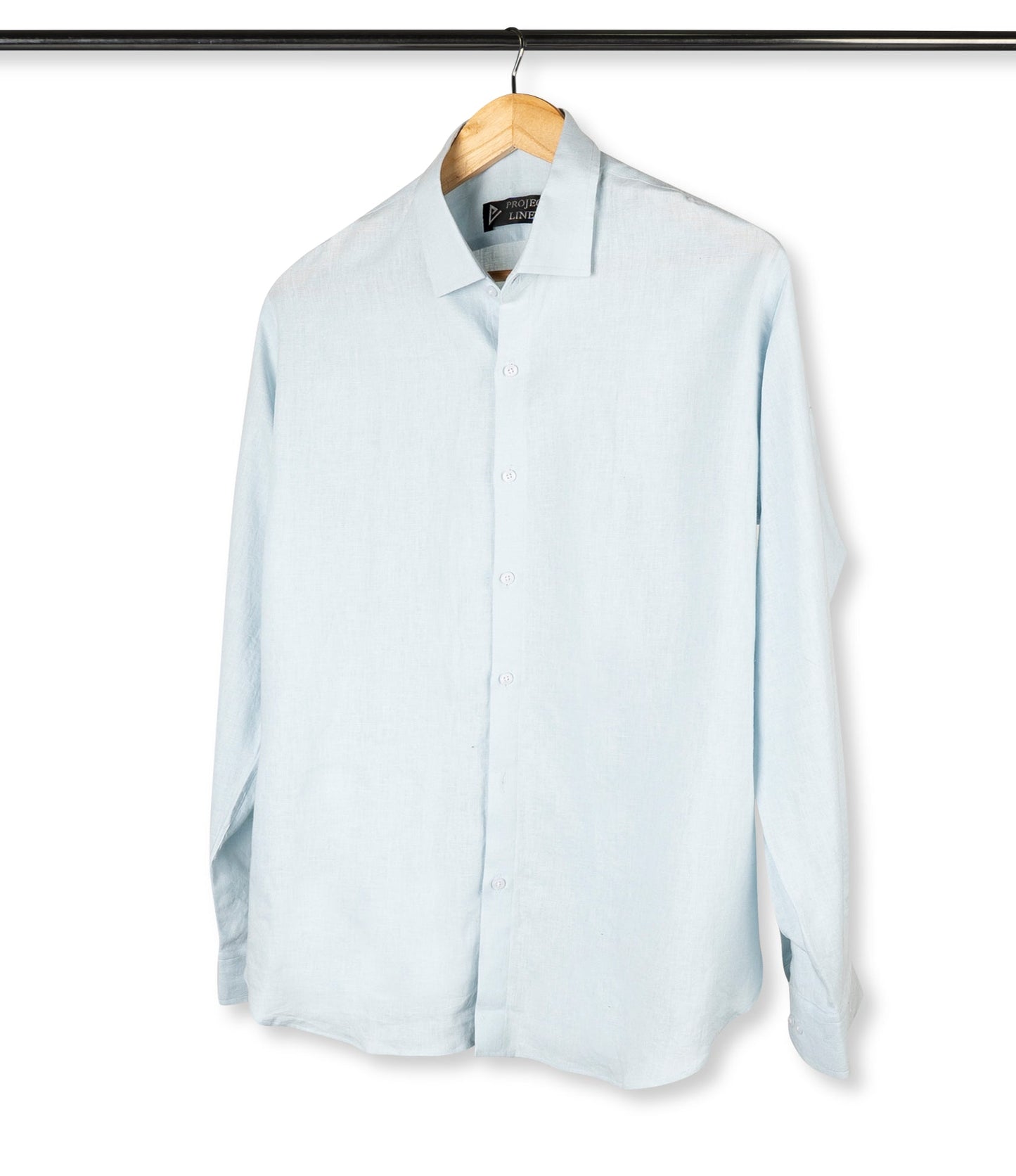 Powder Blue Linen Shirt - Her's
