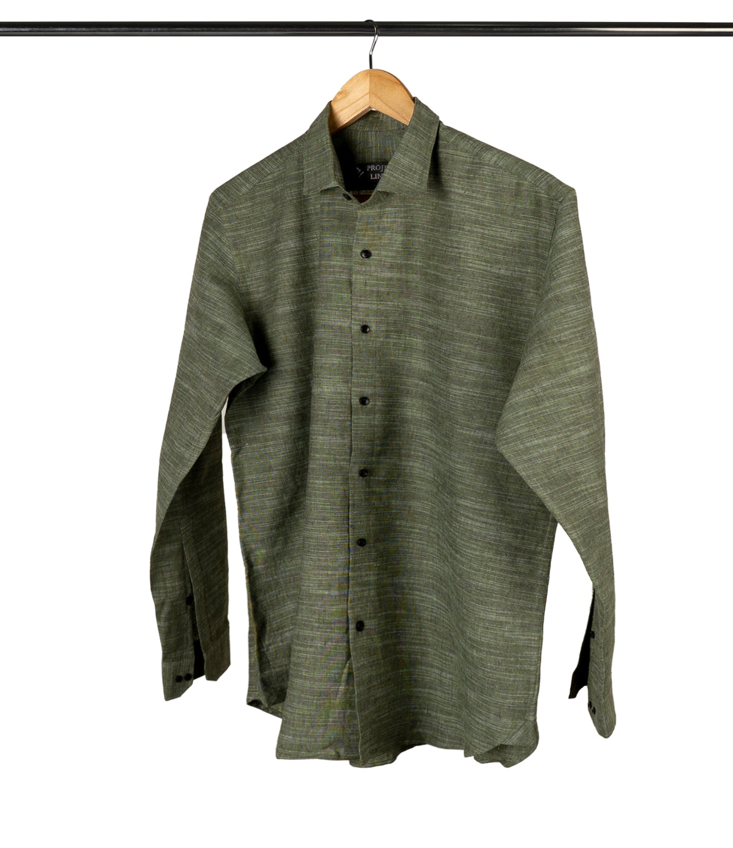 Texture Green Linen Shirt
