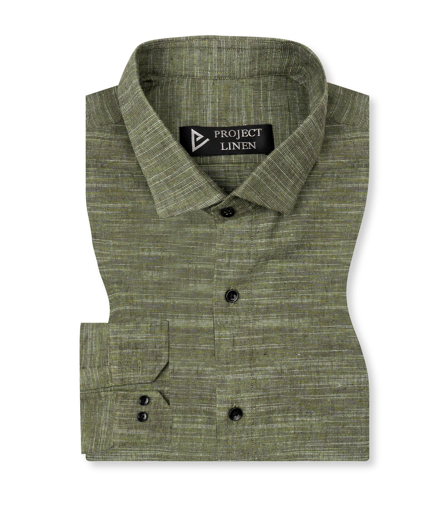 Texture Green Linen Shirt