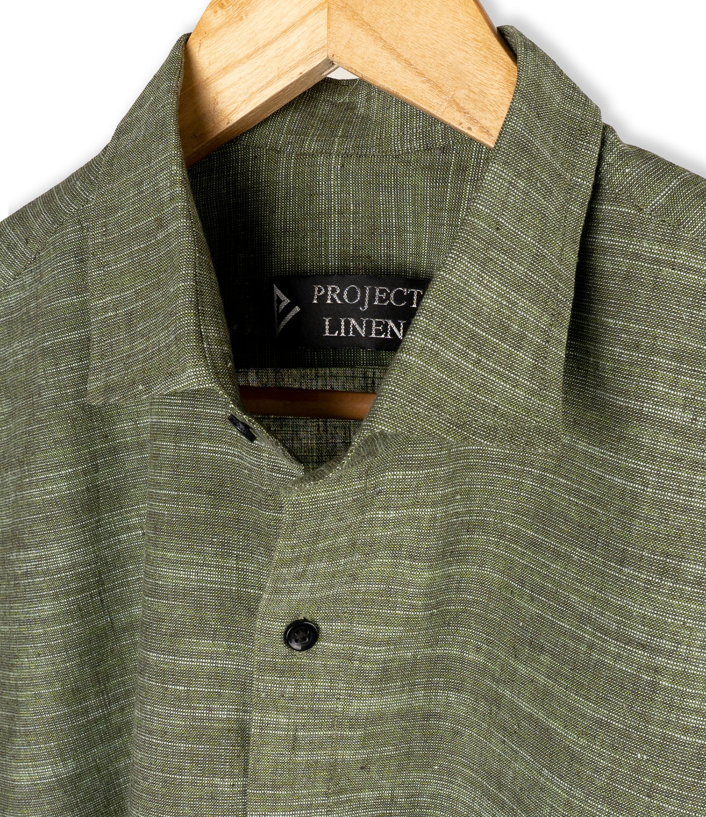 Texture Green Linen Shirt