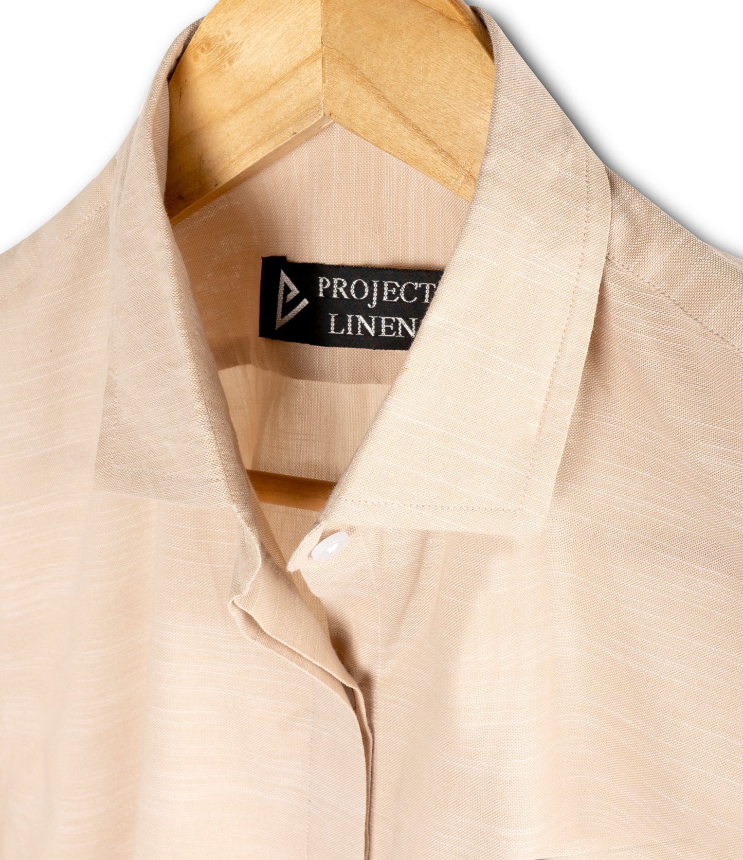 Texture Brown Linen Shirt - Her's