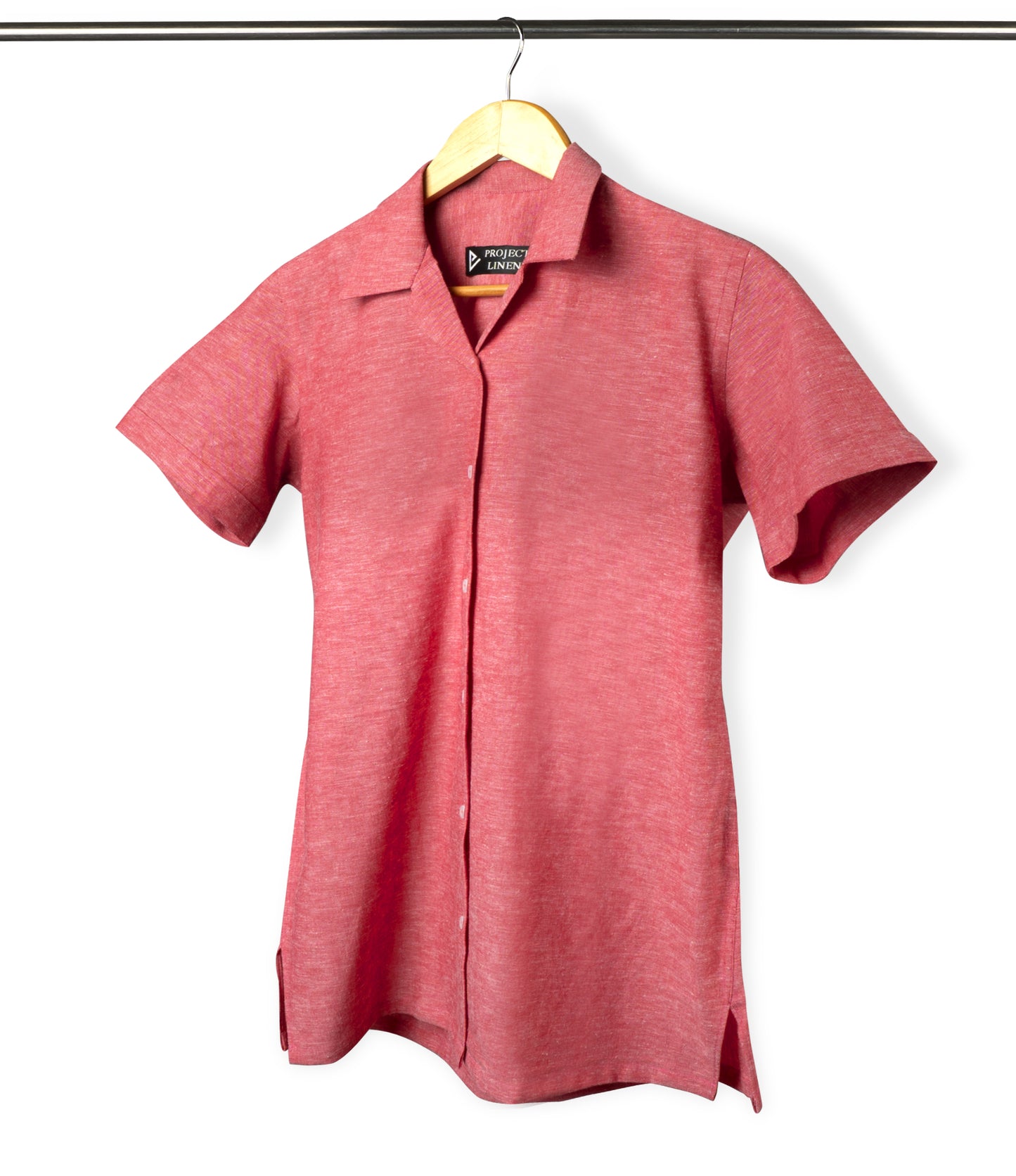 Punch Pink Cuban Linen Shirt - Her's