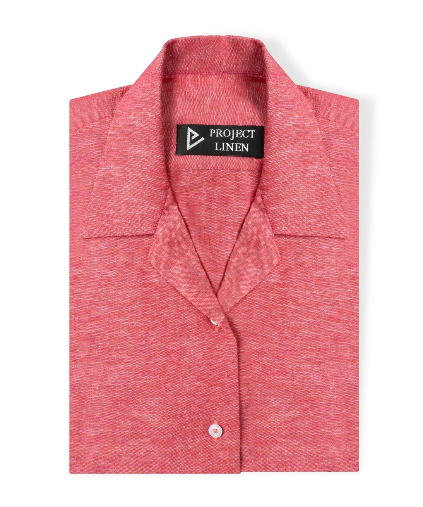 Punch Pink Cuban Linen Shirt - Her's