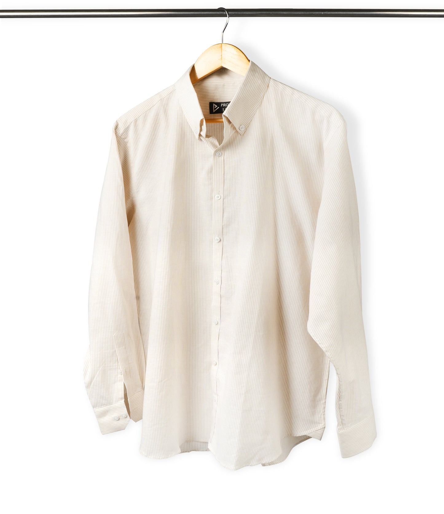 Brown Stripes Button Down Linen Shirt - Her's