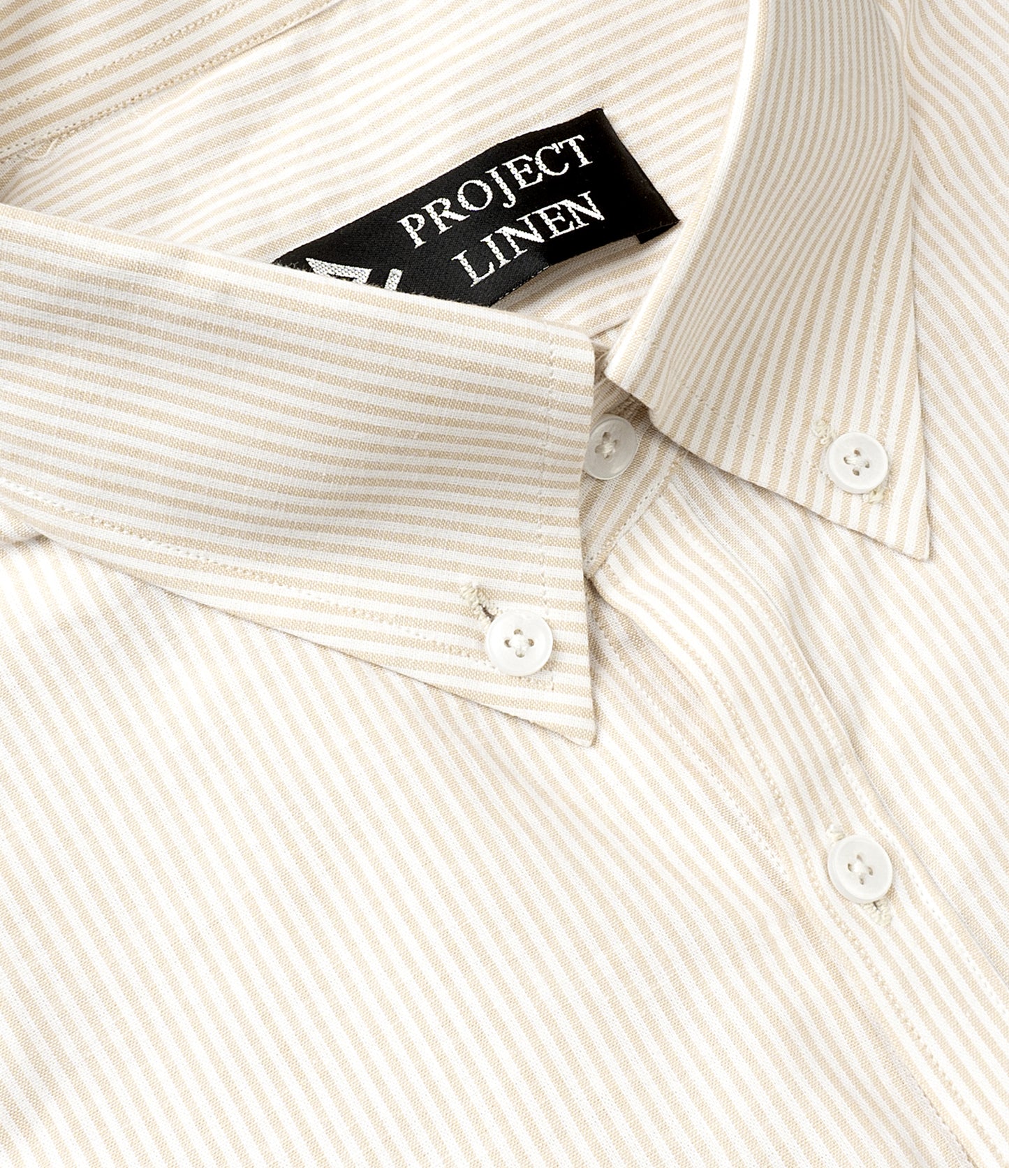 Brown Stripes Button Down Linen Shirt - Her's
