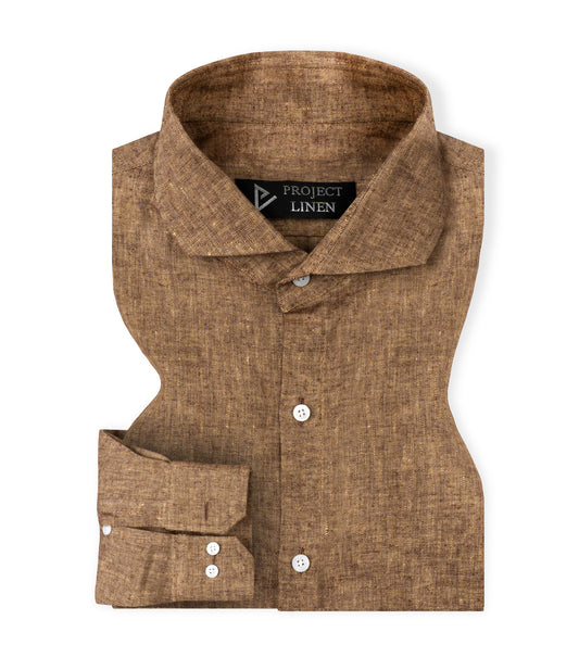 Brown Linen Shirt