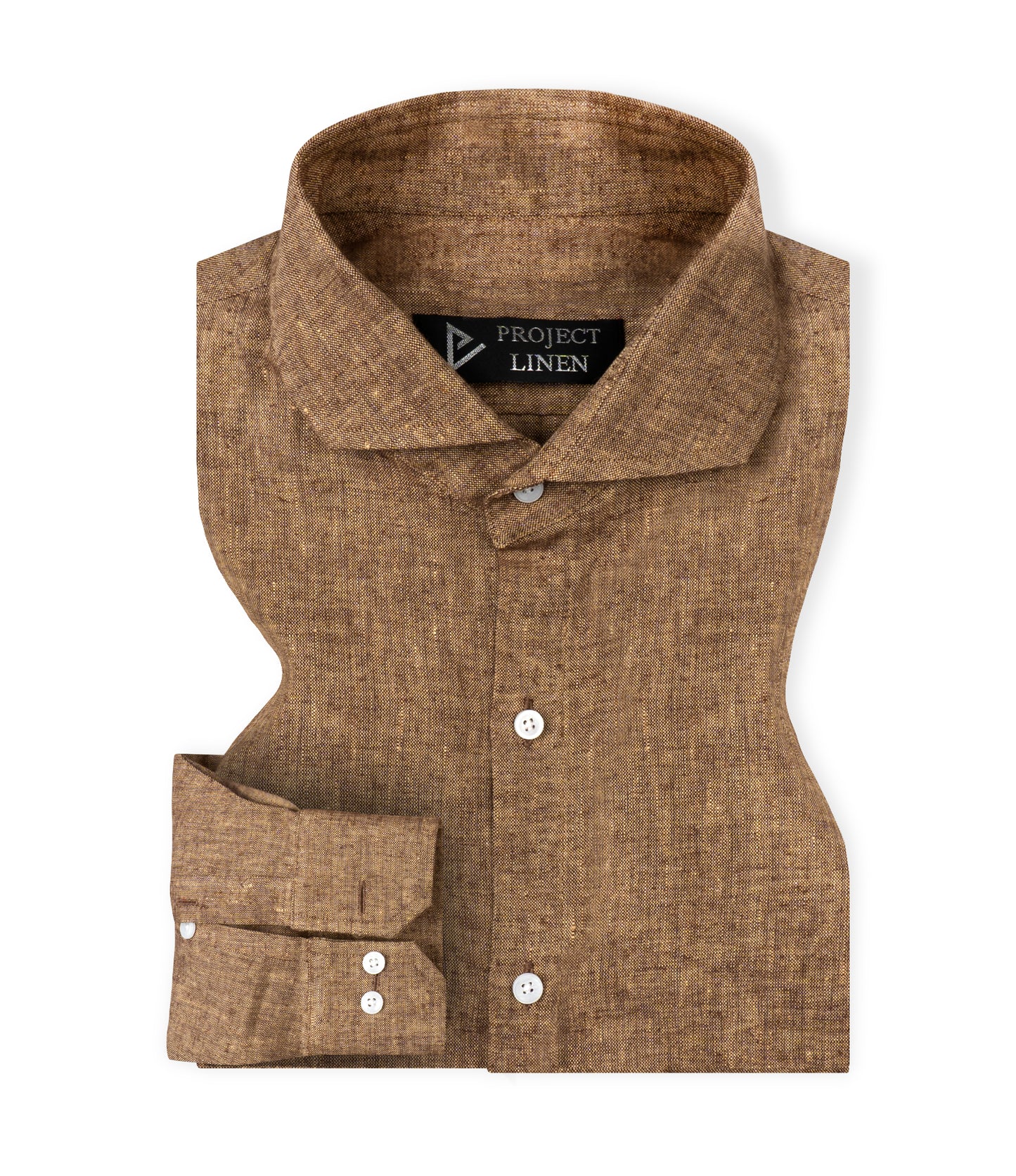 Brown Linen Shirt - Her's