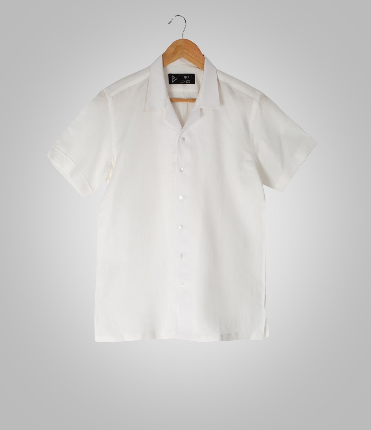 White Cuban Linen Shirt