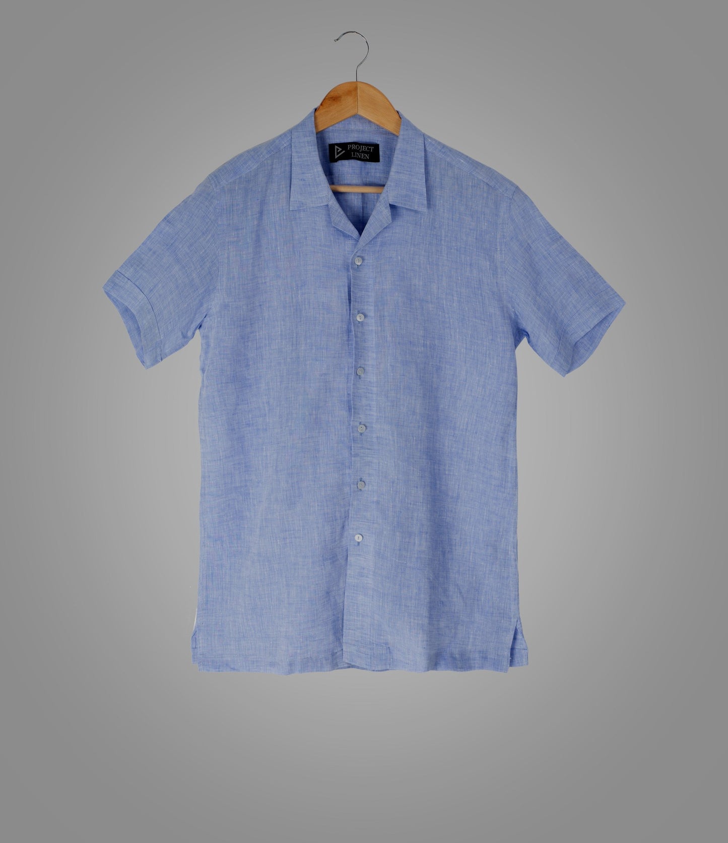 Blue Cuban Linen Shirt