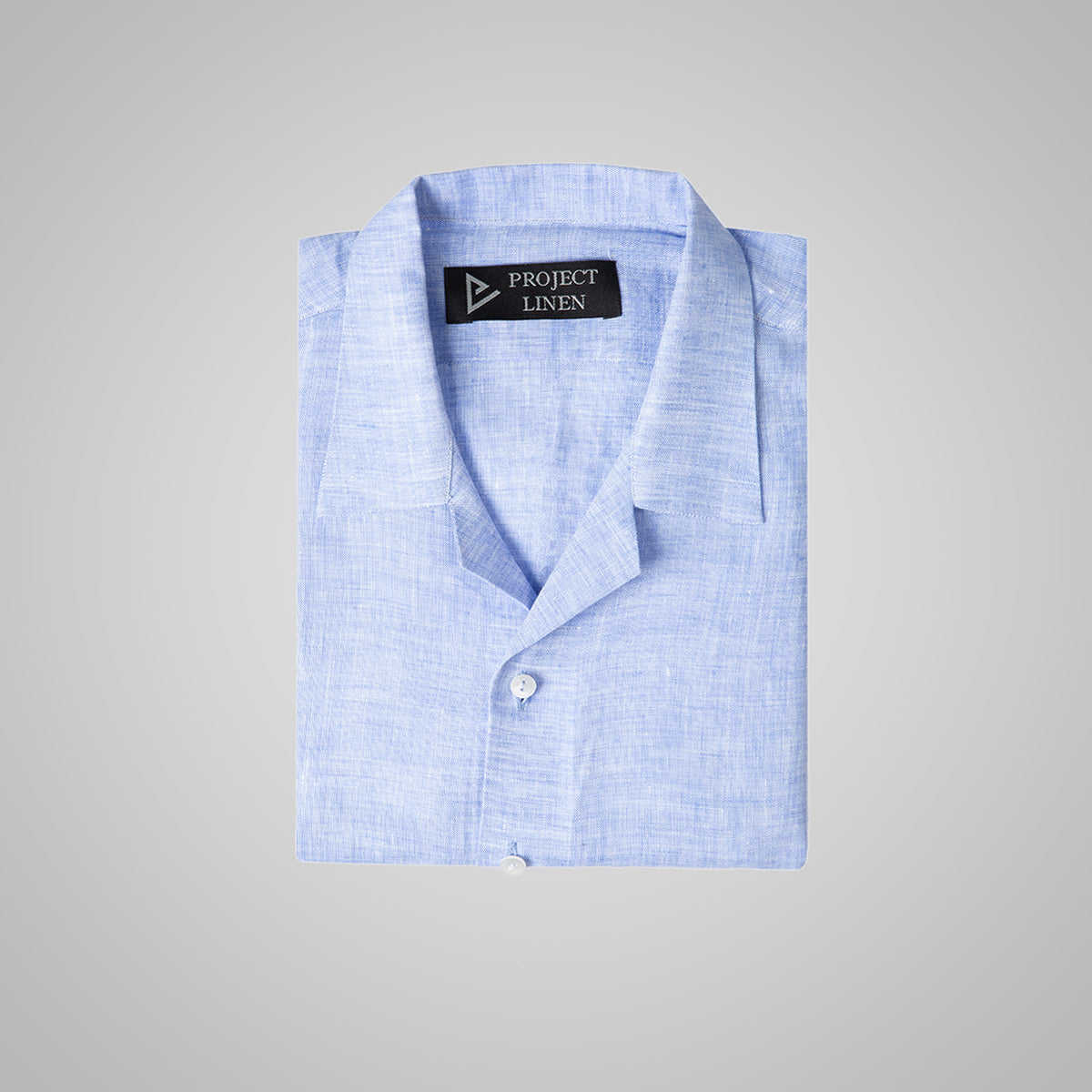 Blue Cuban Linen Shirt - Her's