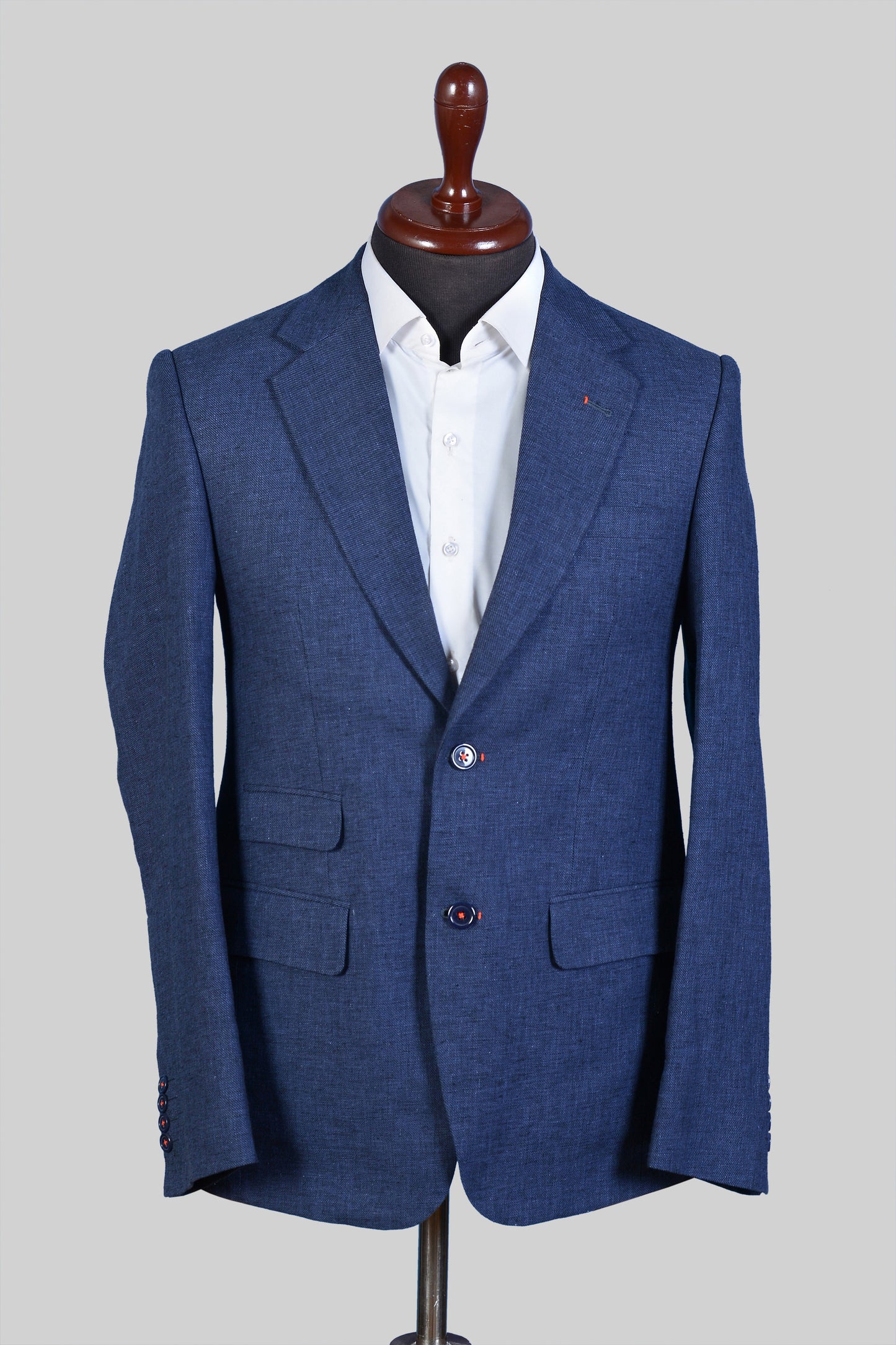Midnight Blue Linen Blazer