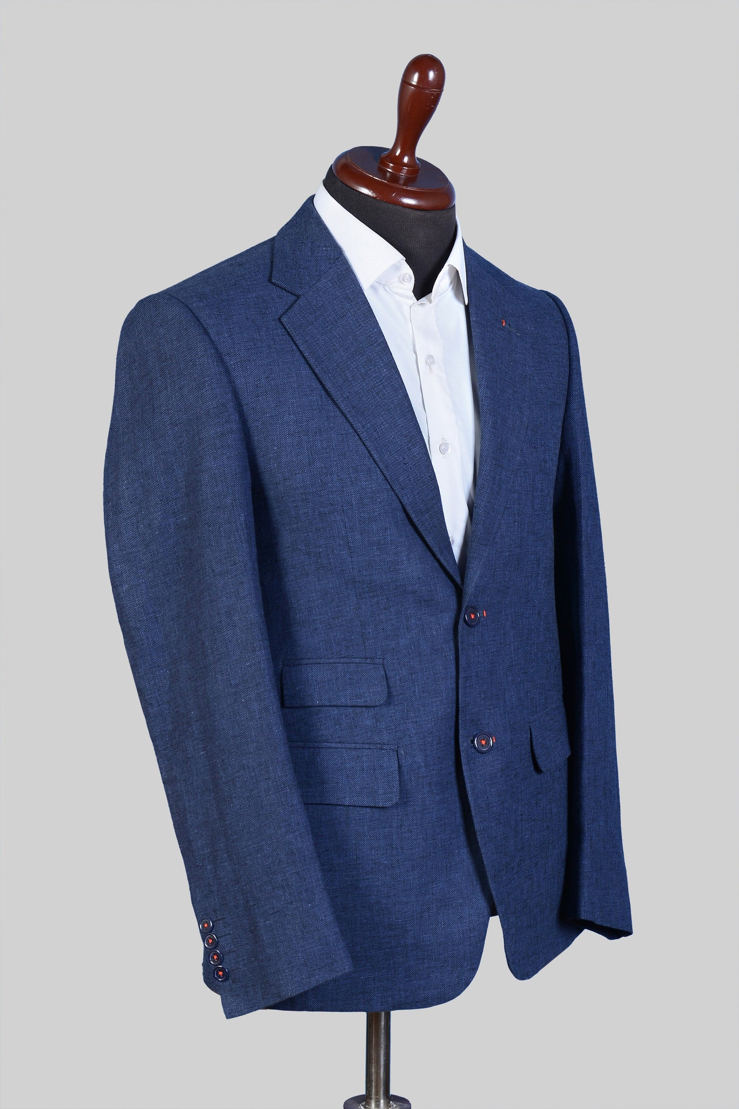 Midnight Blue Linen Blazer