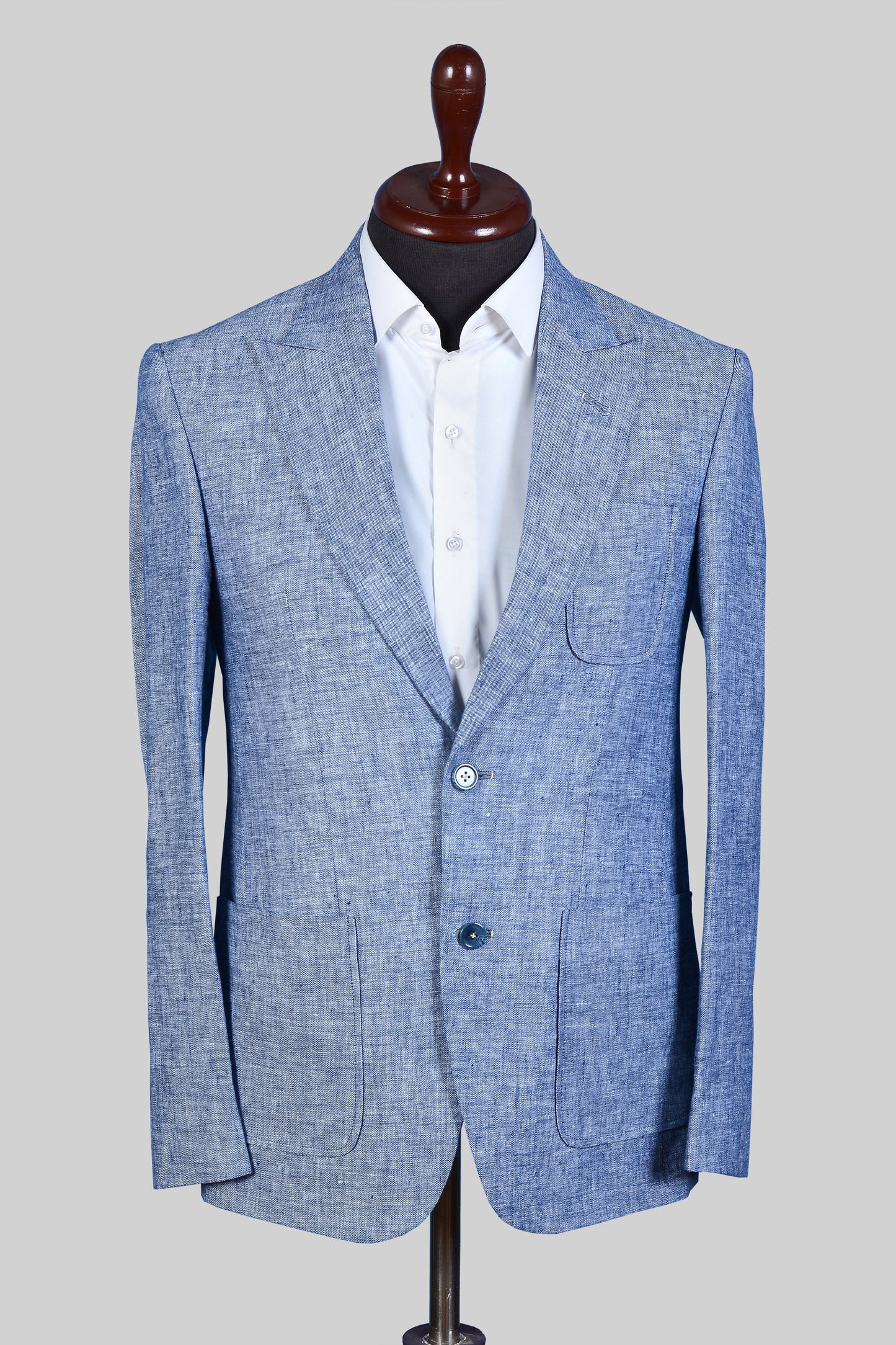 Demim Blue Linen Blazer