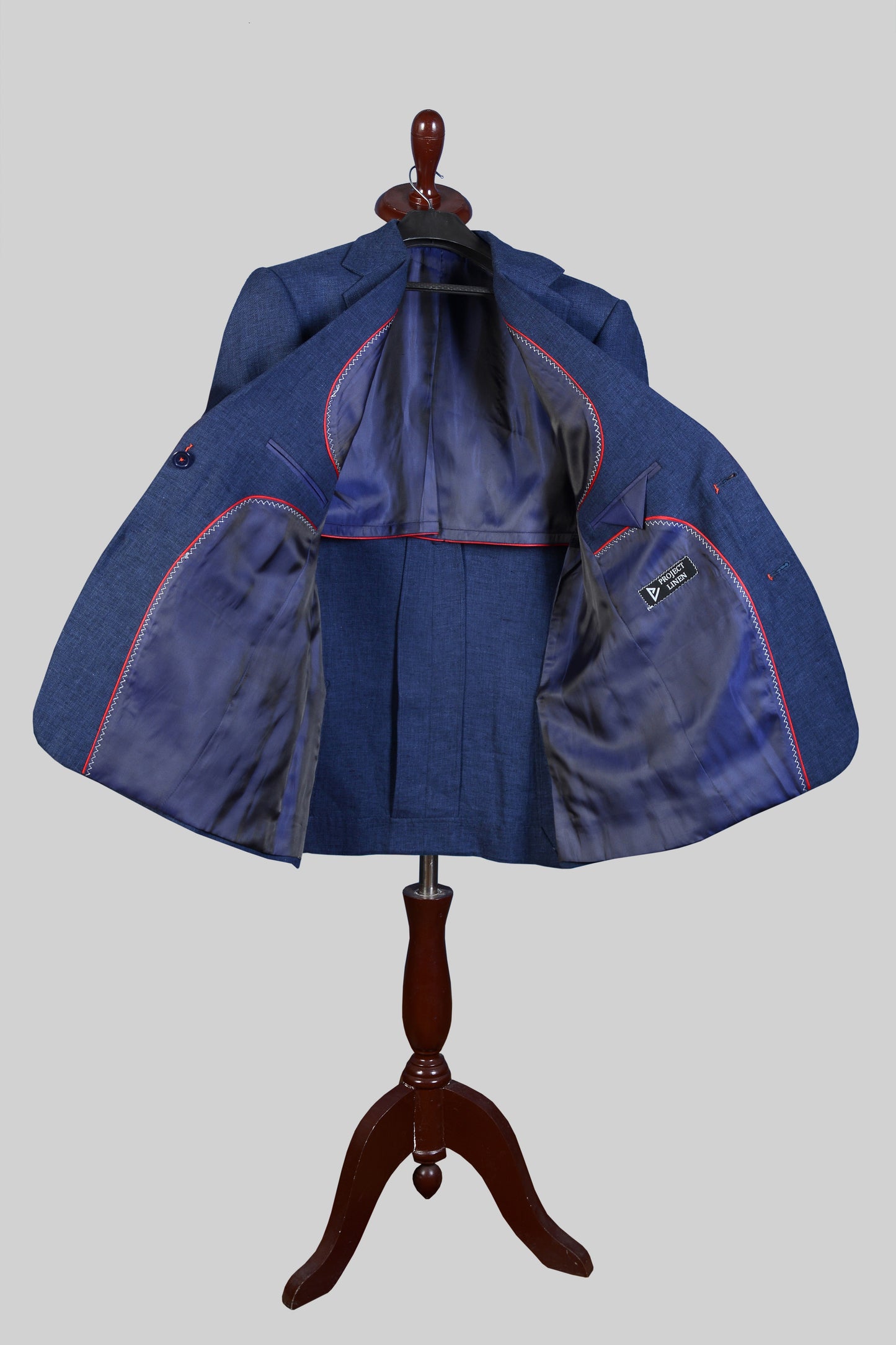 Midnight Blue Linen Blazer