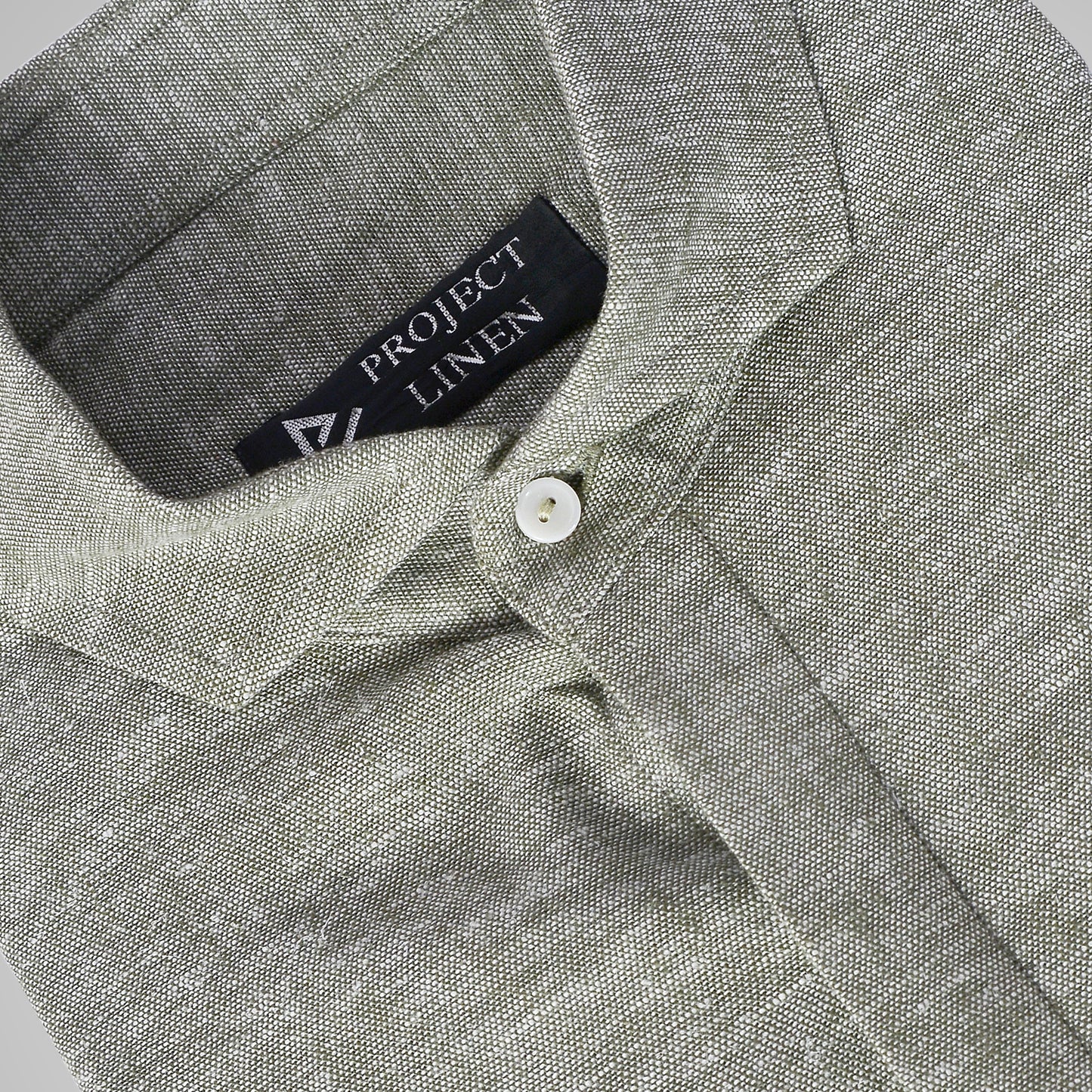 Sage Green Linen Shirt - Her's