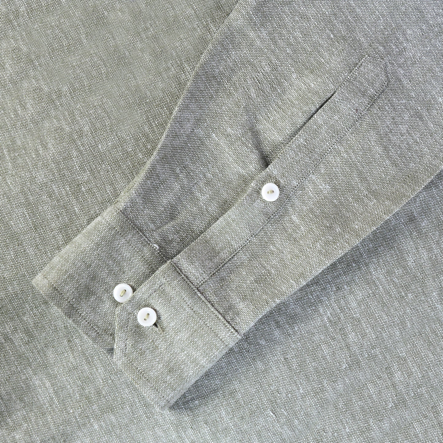 Sage Green Linen Shirt - Her's