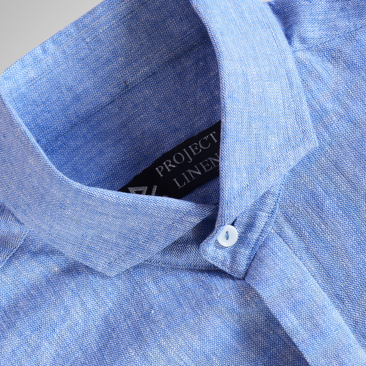 Project Linen Slate Blue Linen Shirt – Project Linen