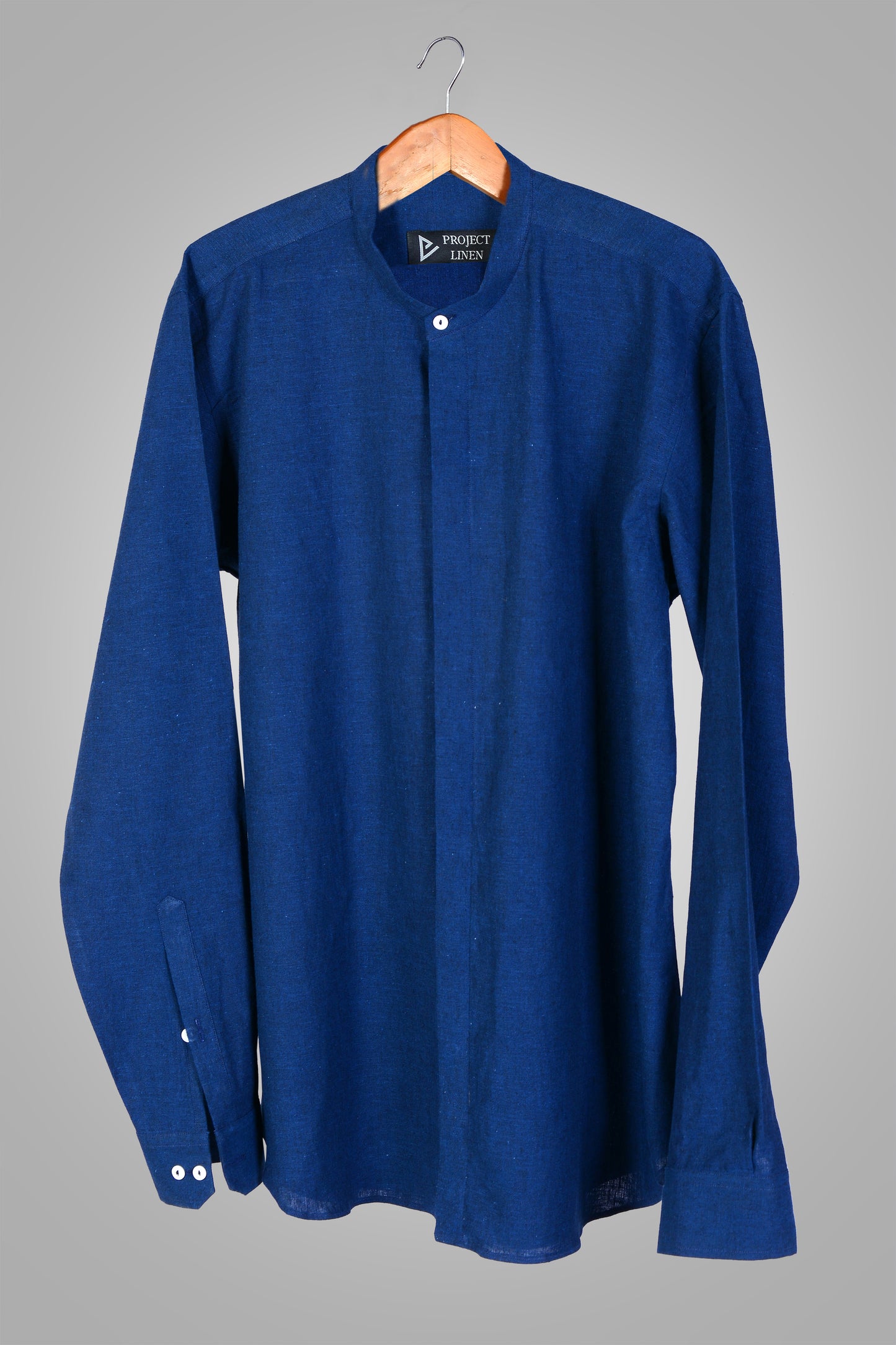 Berry Blue linen shirt
