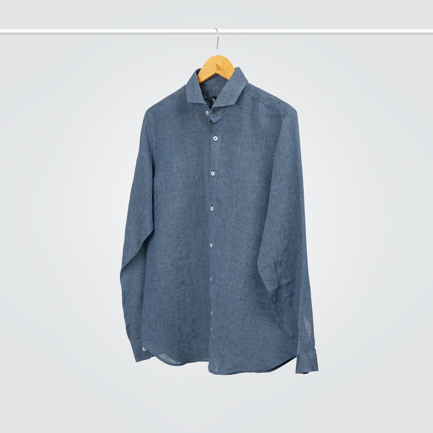 Blue Irish Linen Shirt