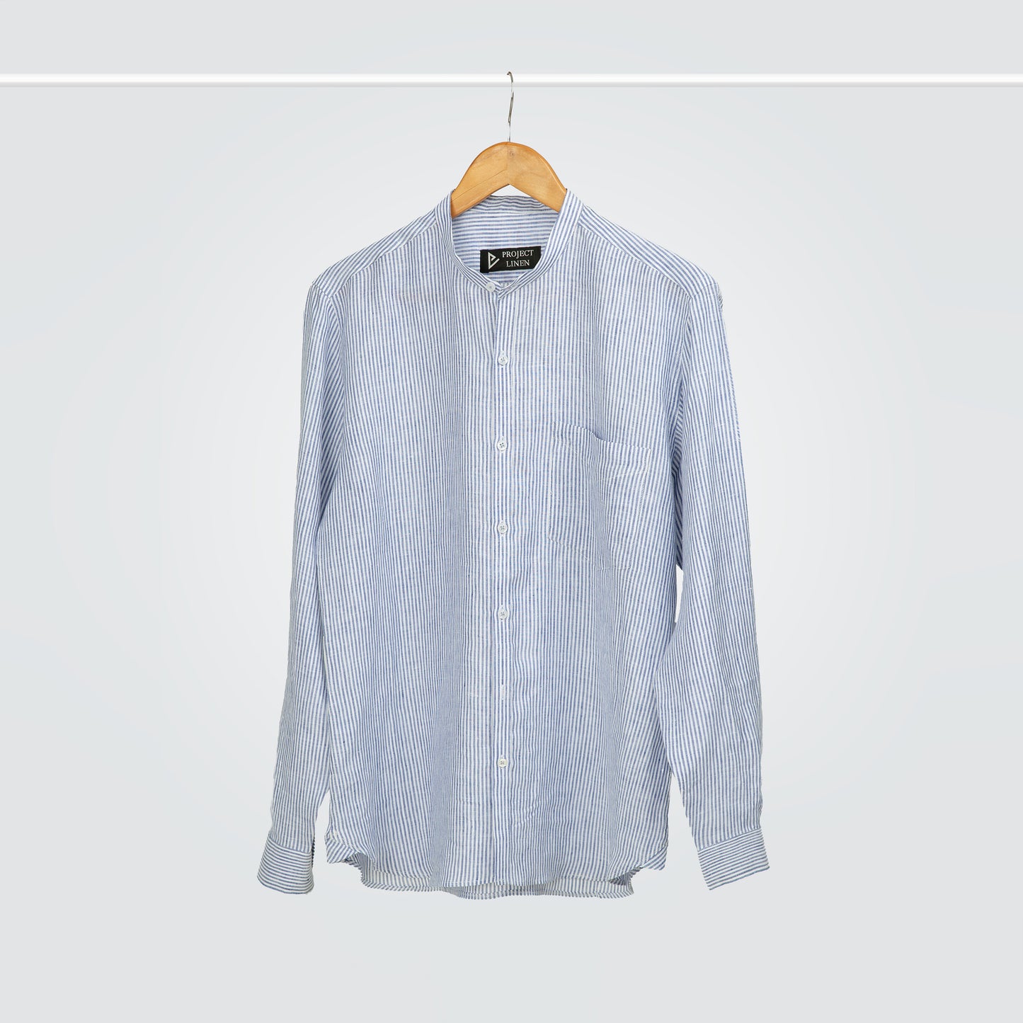 Blue Stripes Linen Shirt