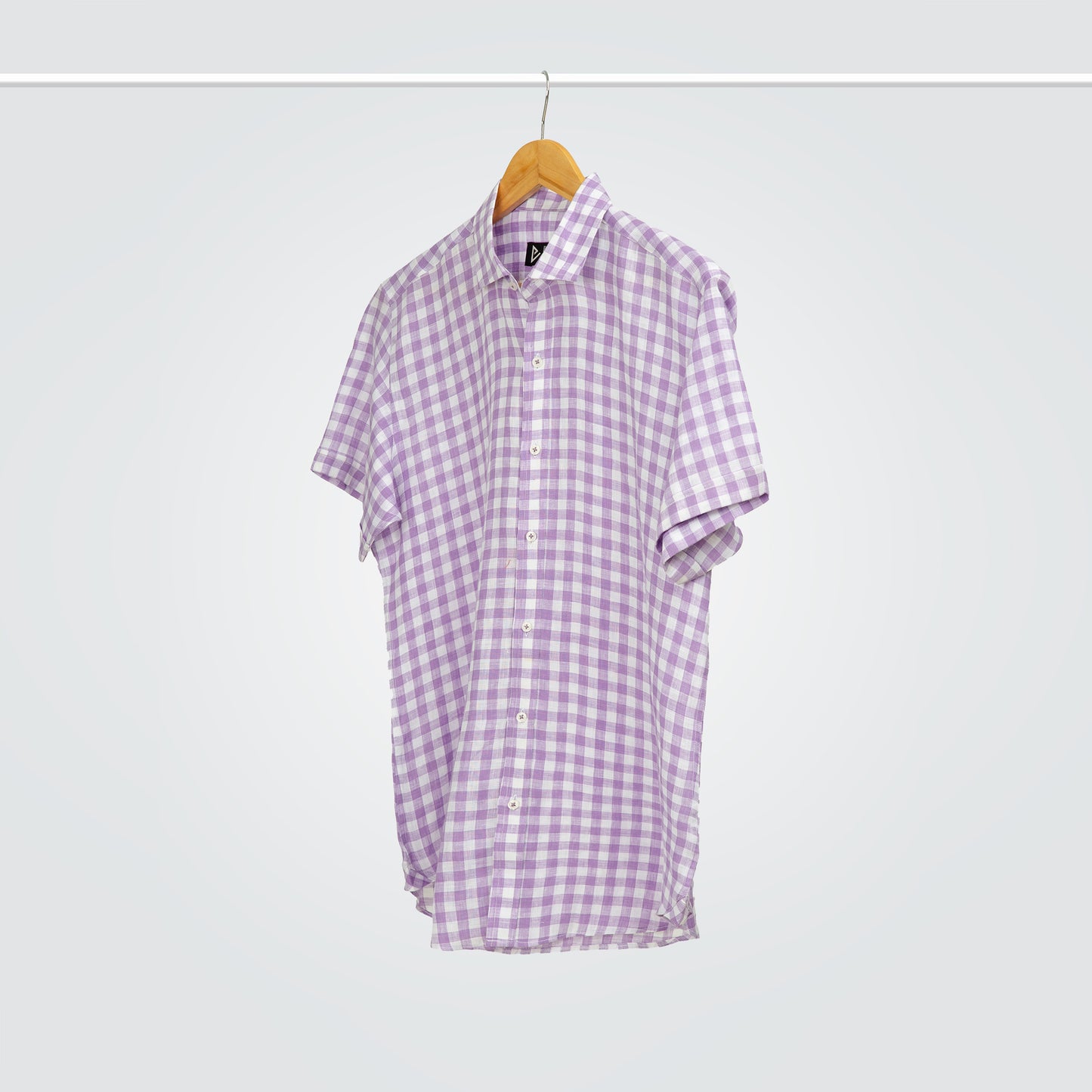 Project Linen Purple Checkered Linen Shirt – Project Linen