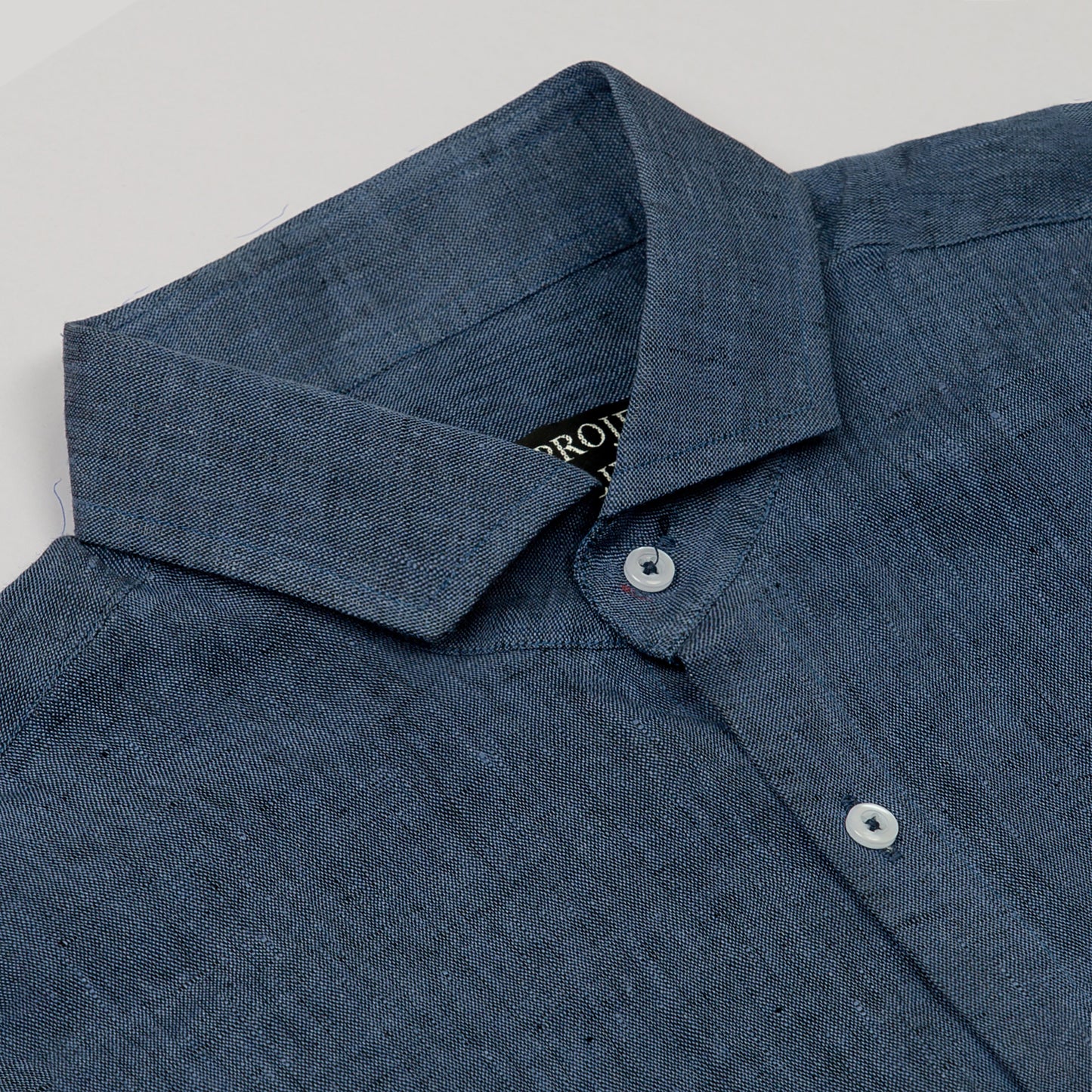 Blue Irish Linen Shirt