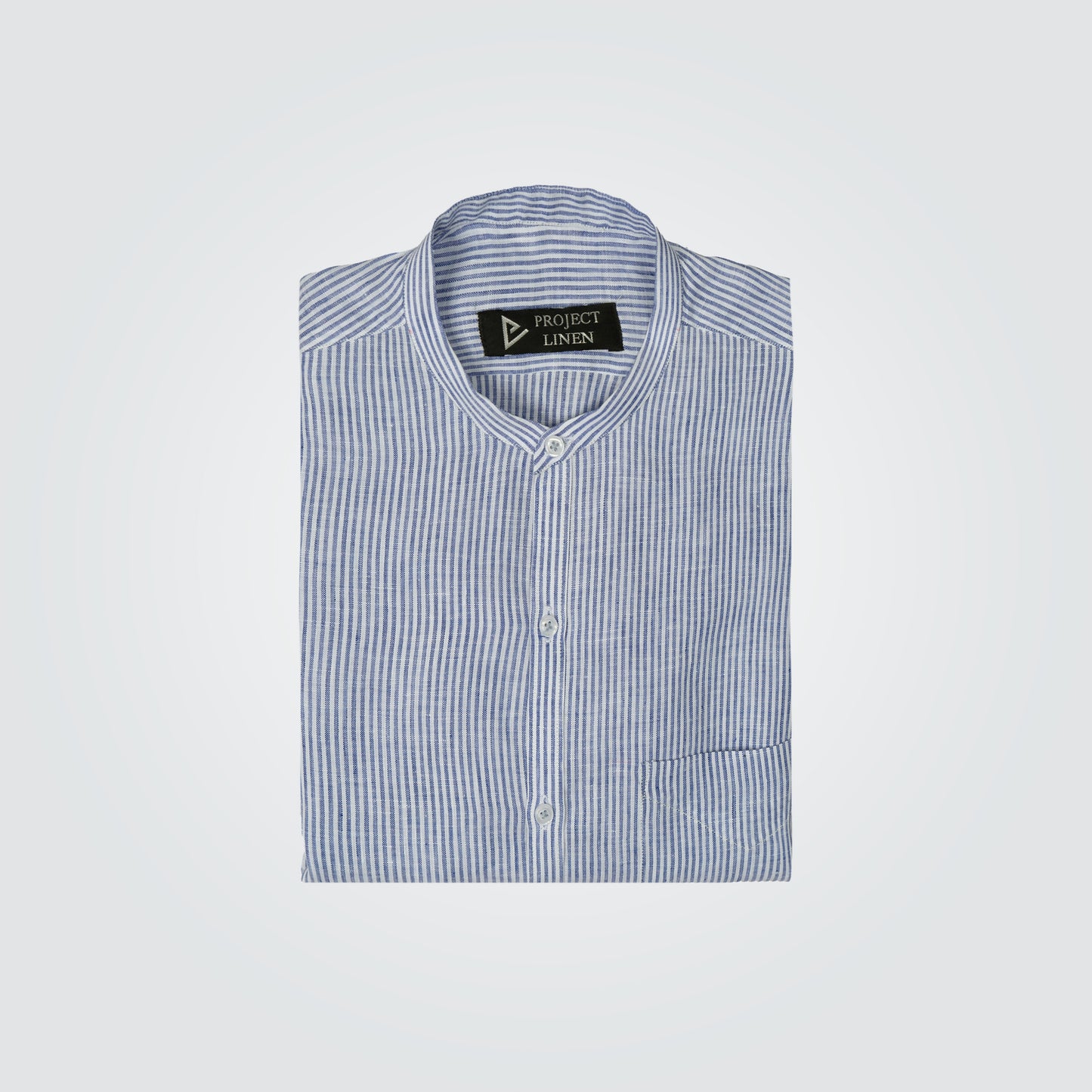 Blue Stripes Linen Shirt