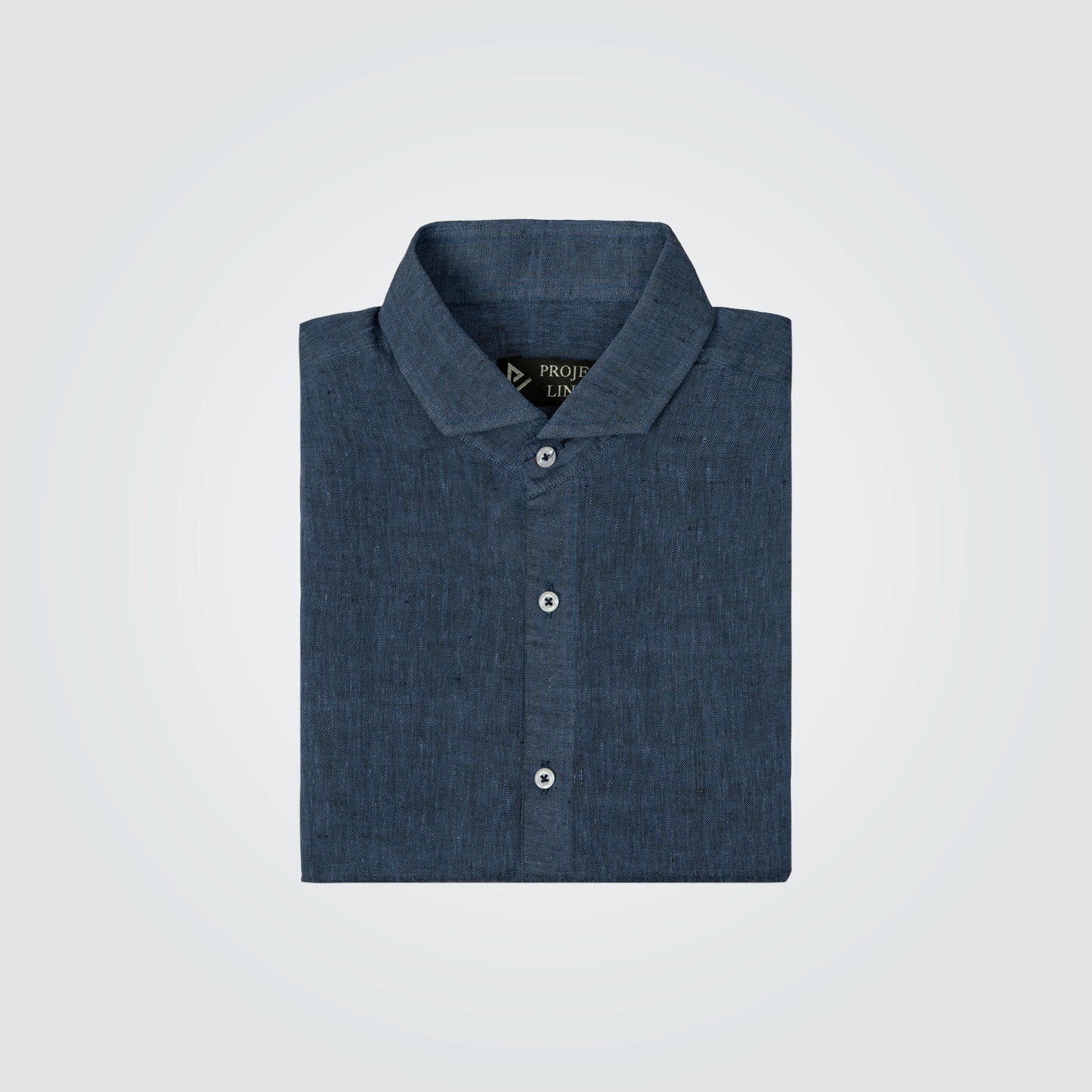 Blue Irish Linen Shirt
